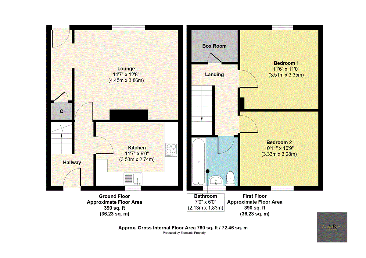 3 Finlay Place, Mayfield, Dalkeith floorplan