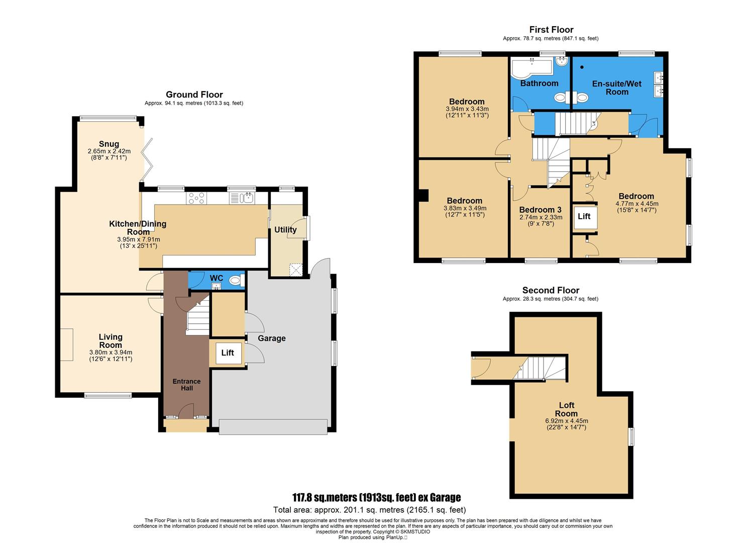 255, The Ridgeway, St. Albans floorplan