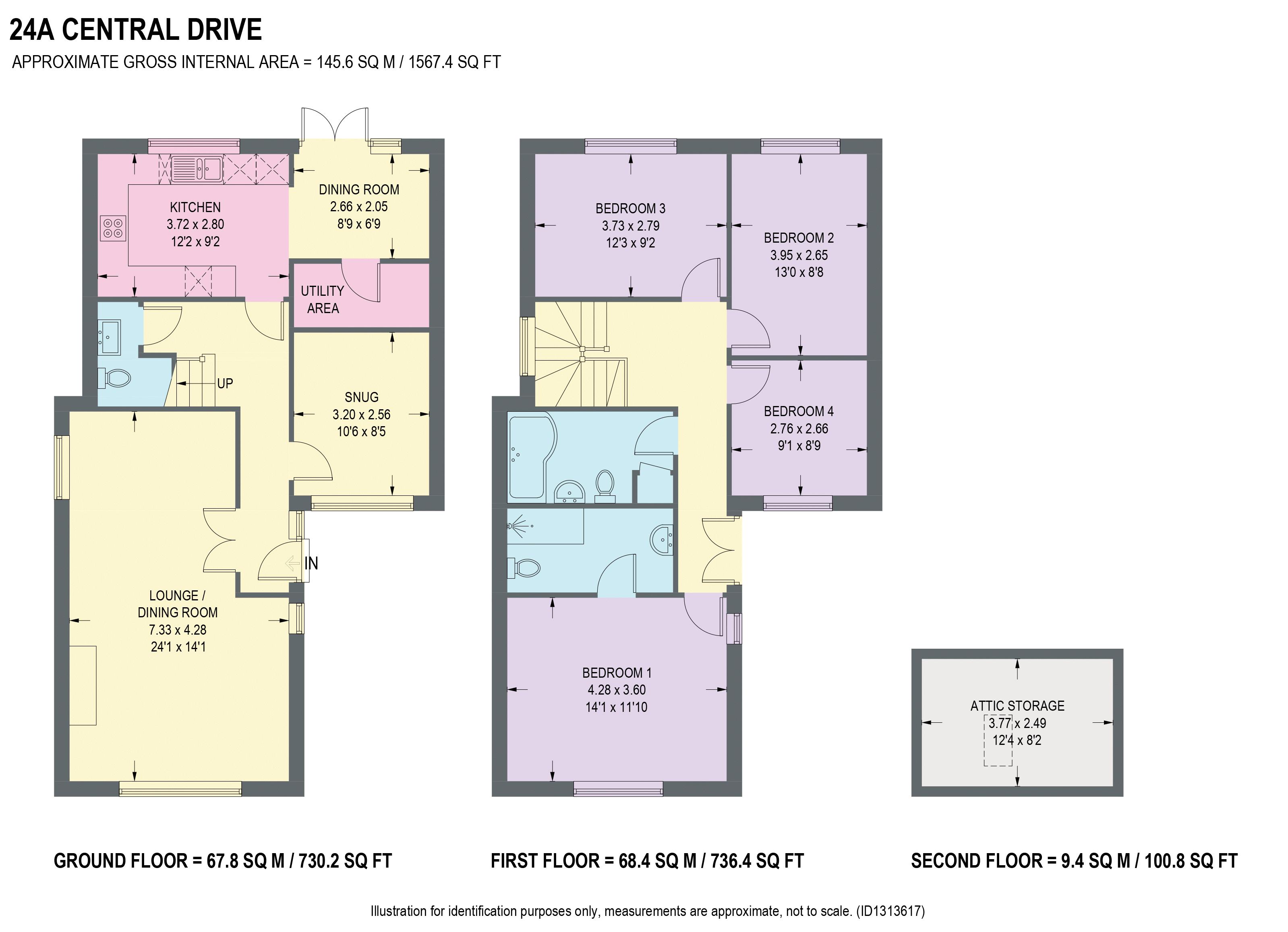 24a, Central Drive, Chesterfield floorplan
