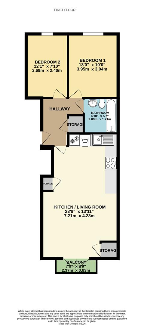 Martin Court, Hastings floorplan
