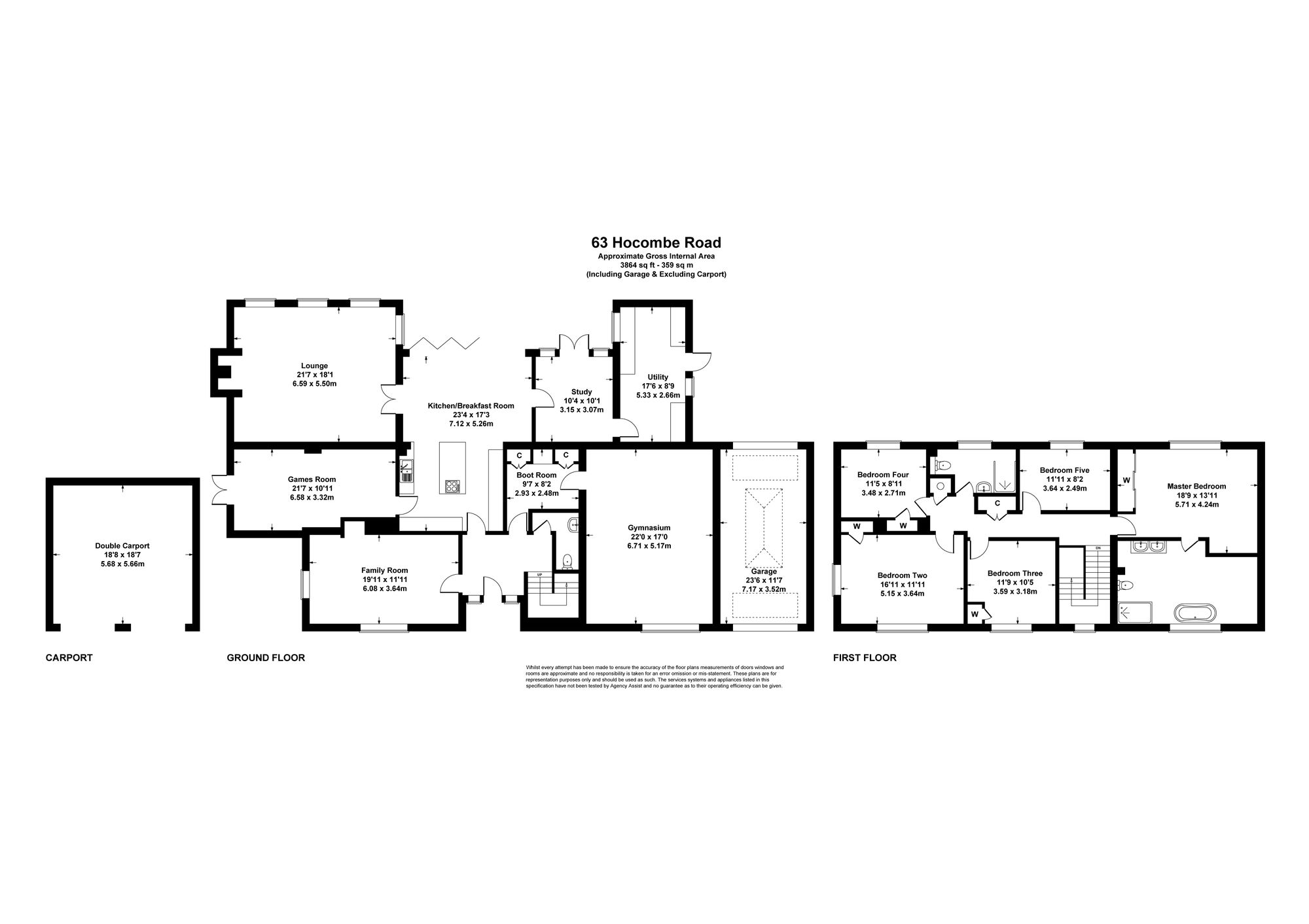 63 Hocombe Road, Hampshire floorplan