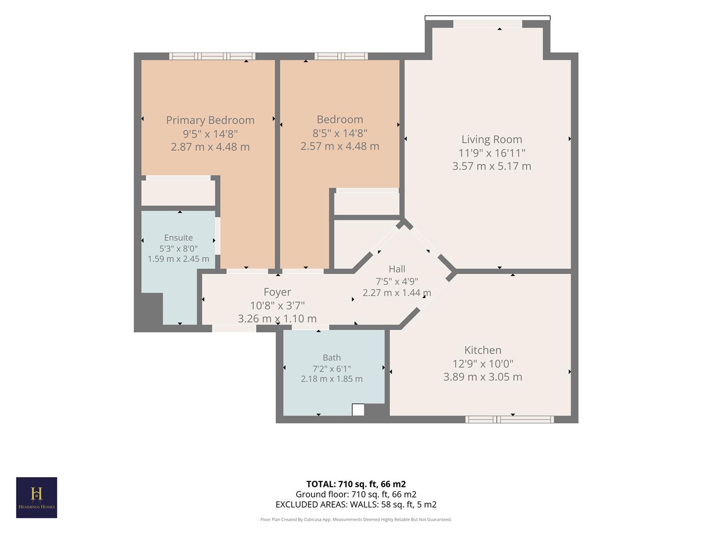 7, Grange Court, Motherwell floorplan