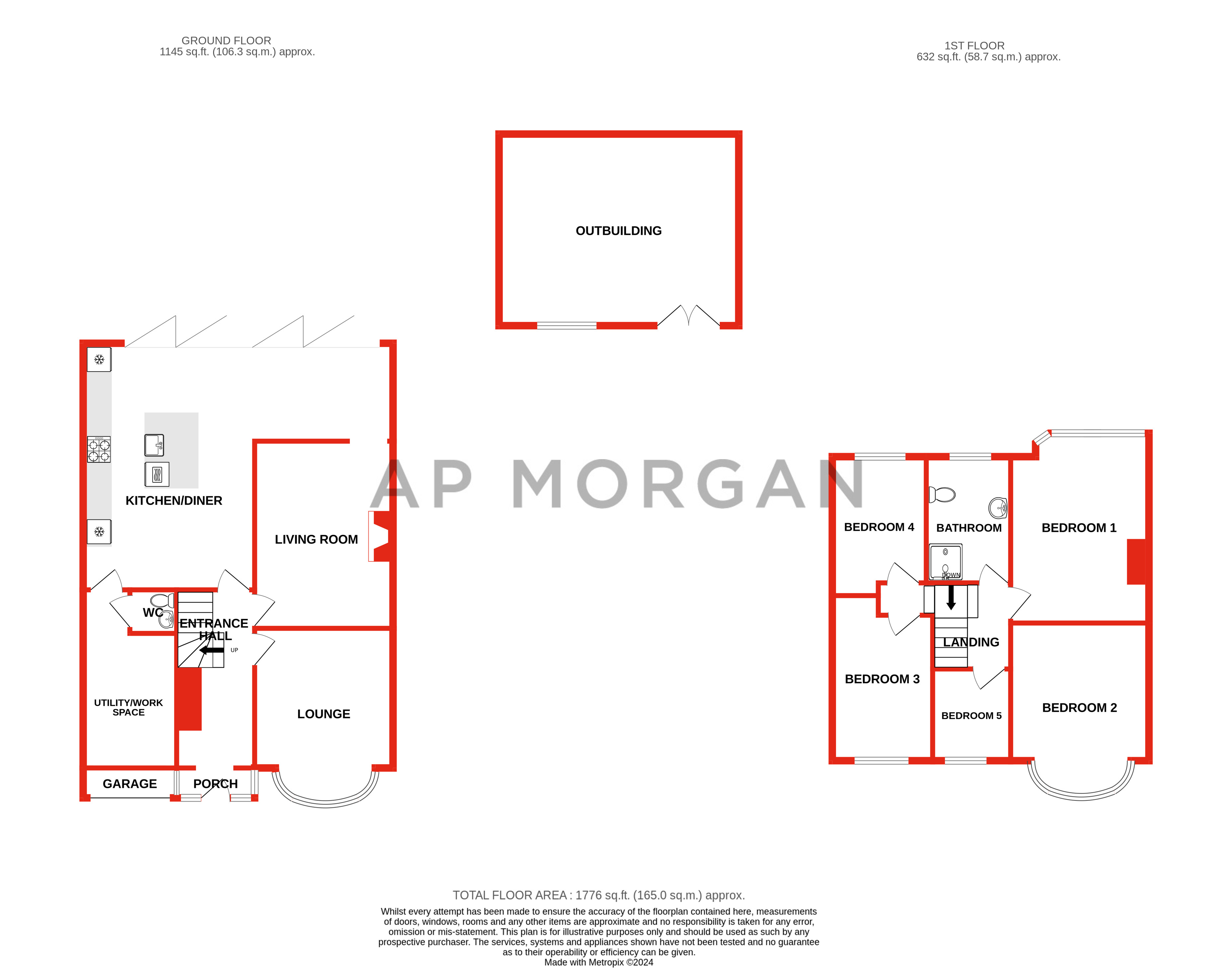 44, Granshaw Close, West Midlands floorplan