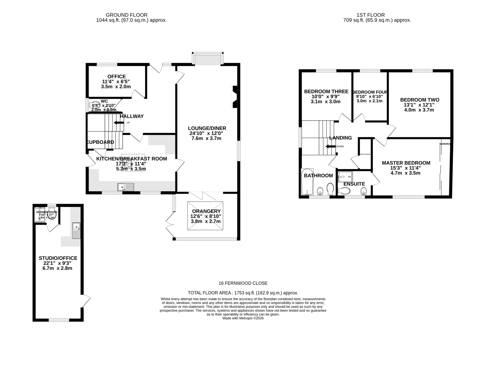 16 Fernwood Close, St. Ives, Ringwood floorplan