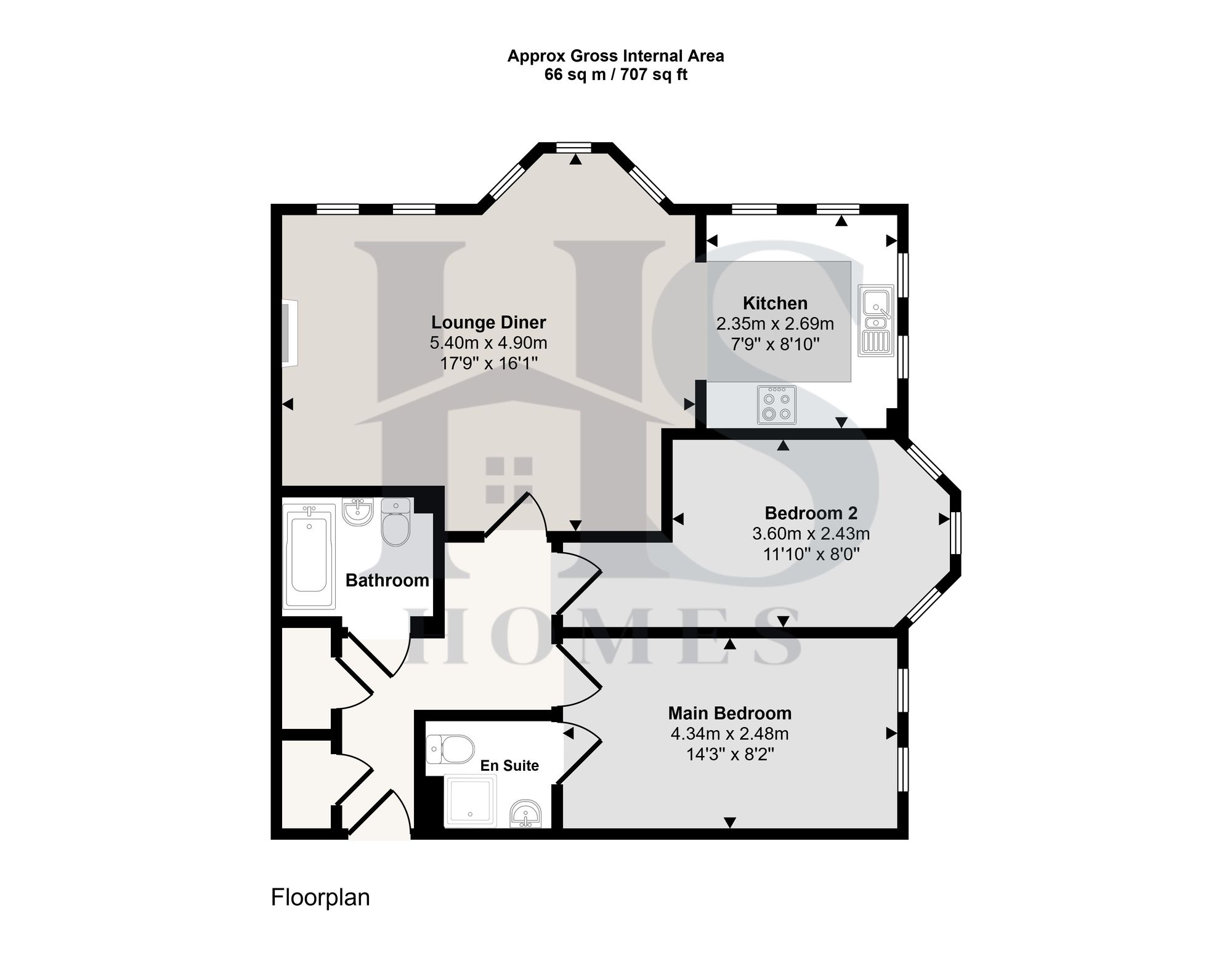 Apt 3, 55 St. Francis Drive, Birmingham floorplan