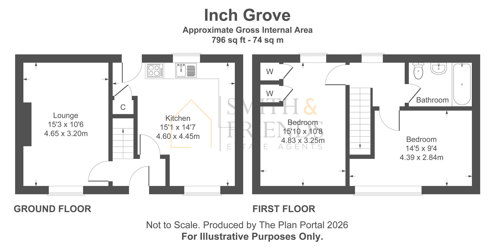 4, Inch Grove, Hartlepool floorplan
