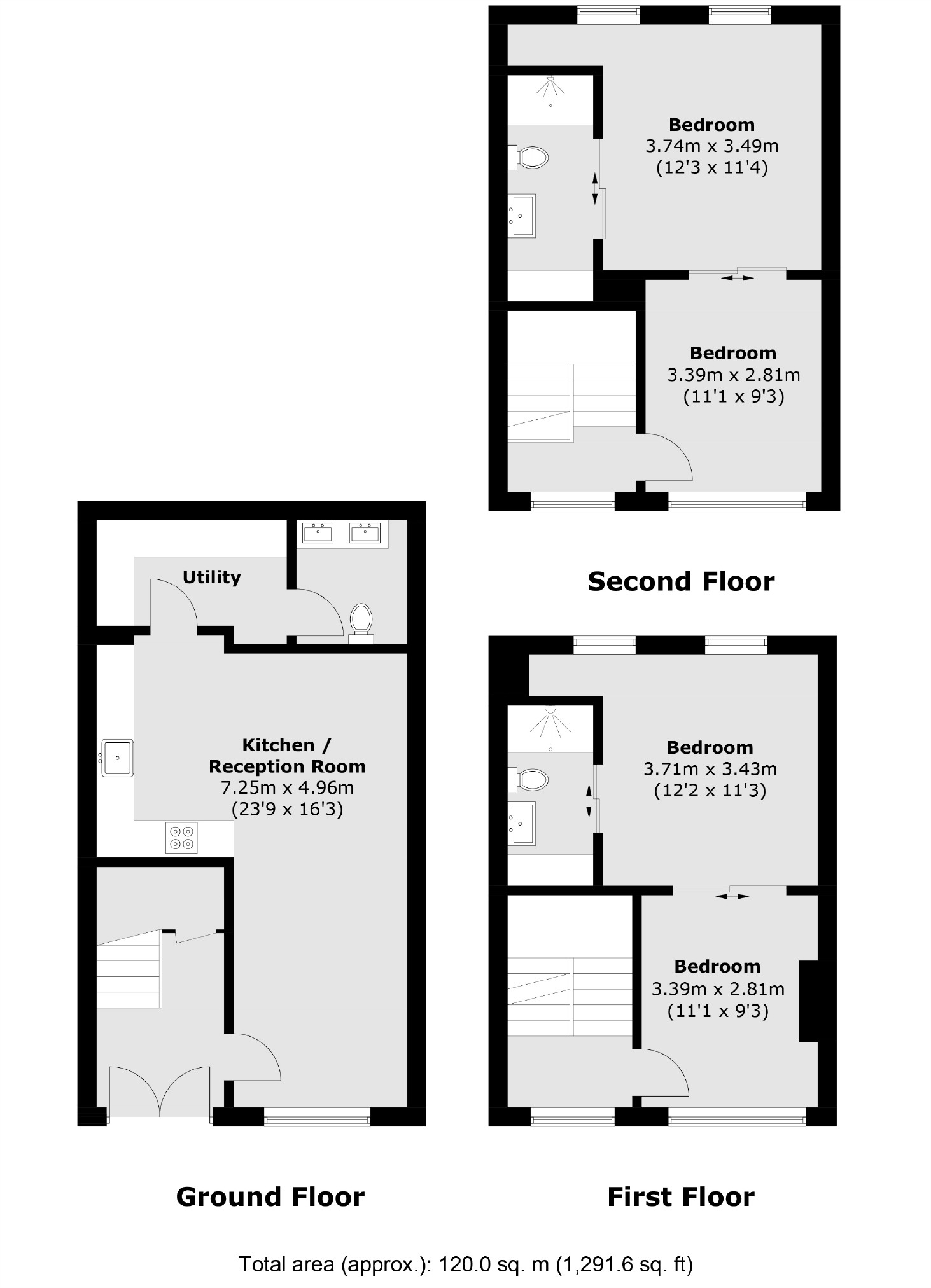 1, Motley Avenue, London floorplan