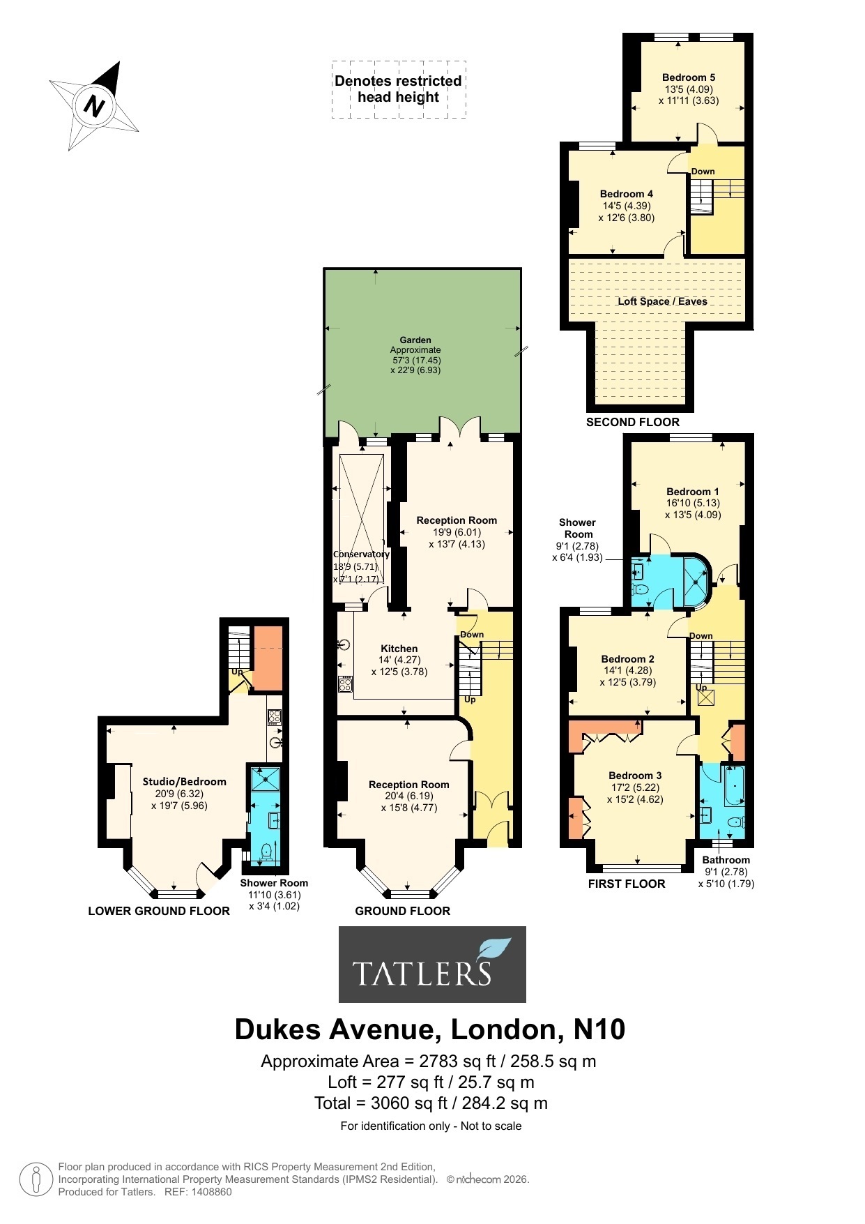75, Dukes Avenue, London floorplan
