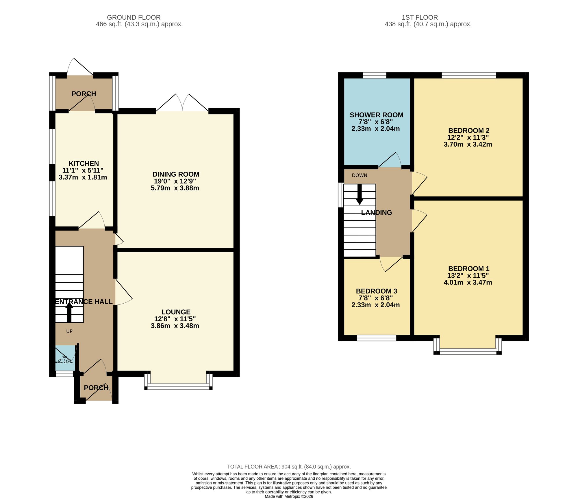134 Longsight, Bolton floorplan