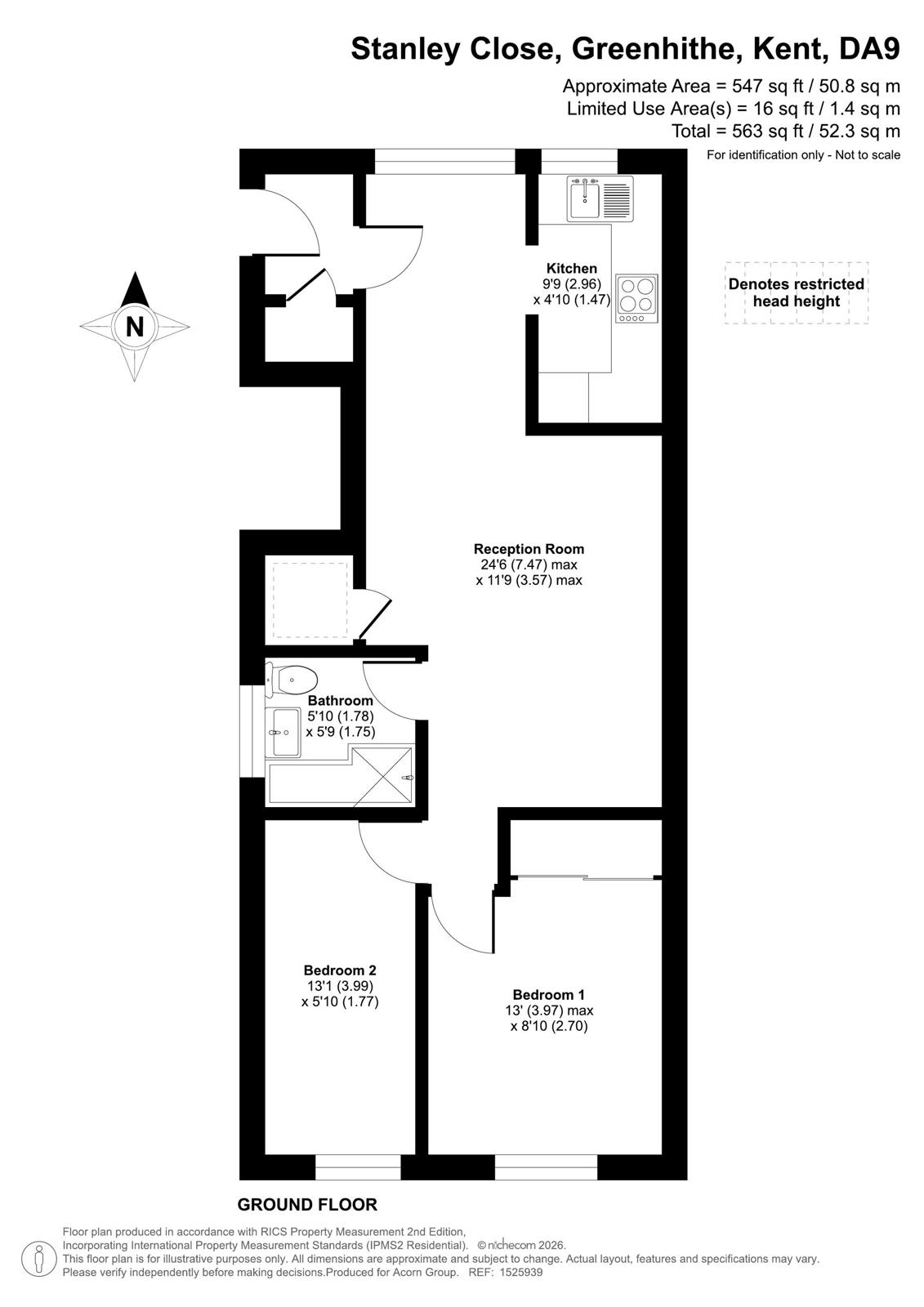 9, Stanley Close, Kent floorplan