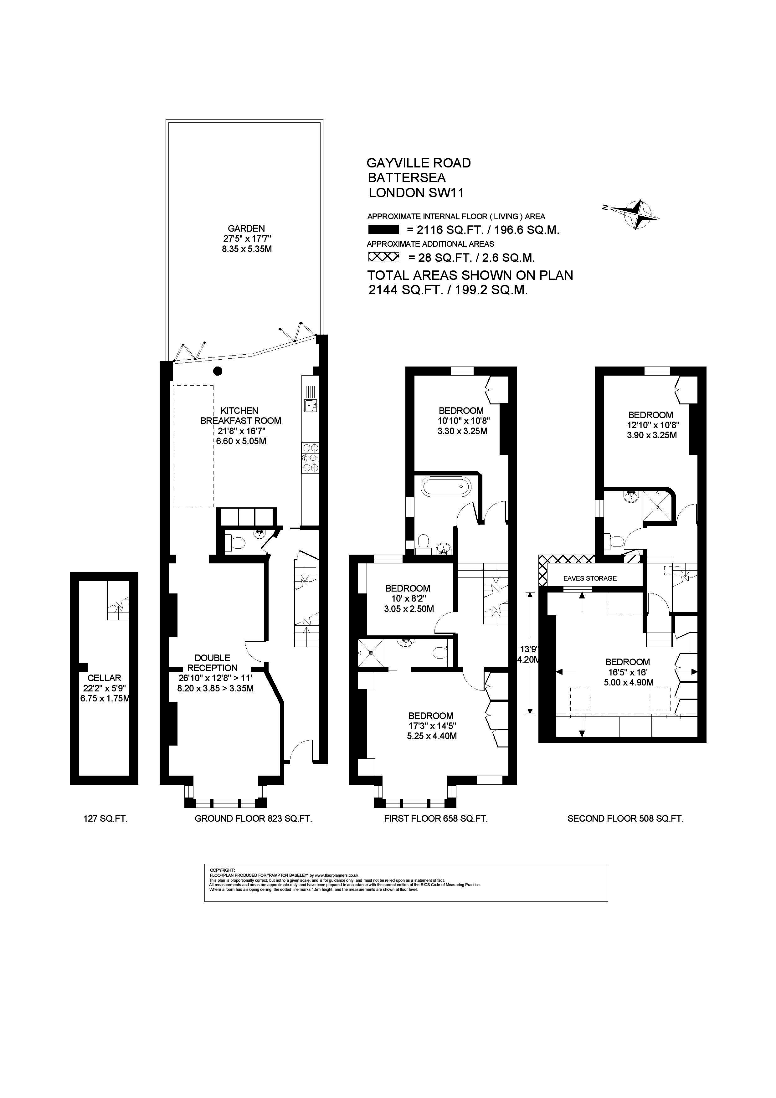 5 Bedrooms Terraced house to rent in Gayville Road, London SW11