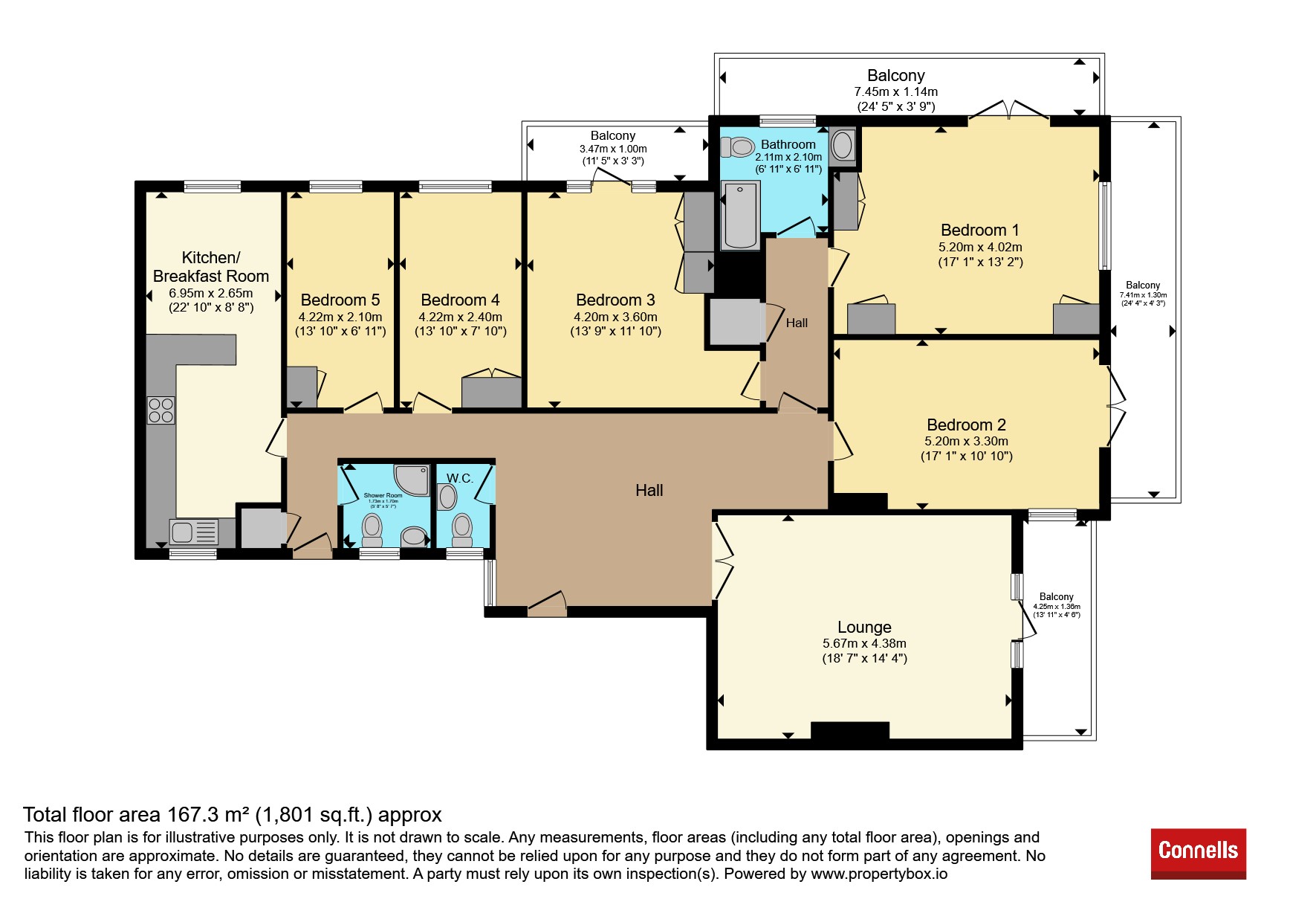 Flat 52, Bath Hill Court, Bath Road, Bournemouth floorplan