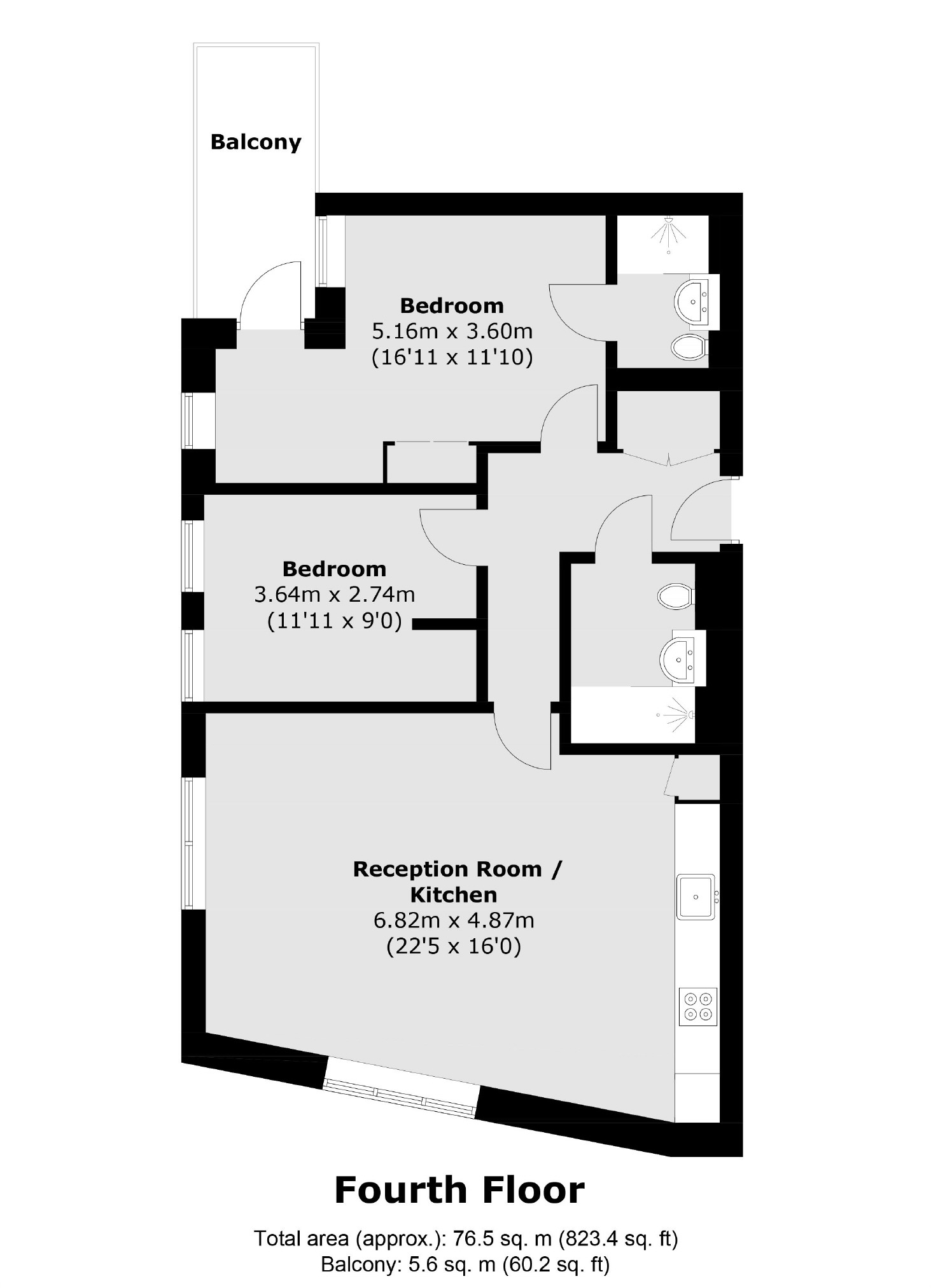 Apartment 39, Glenbrook Apartments, 85, Glenthorne Road, London floorplan
