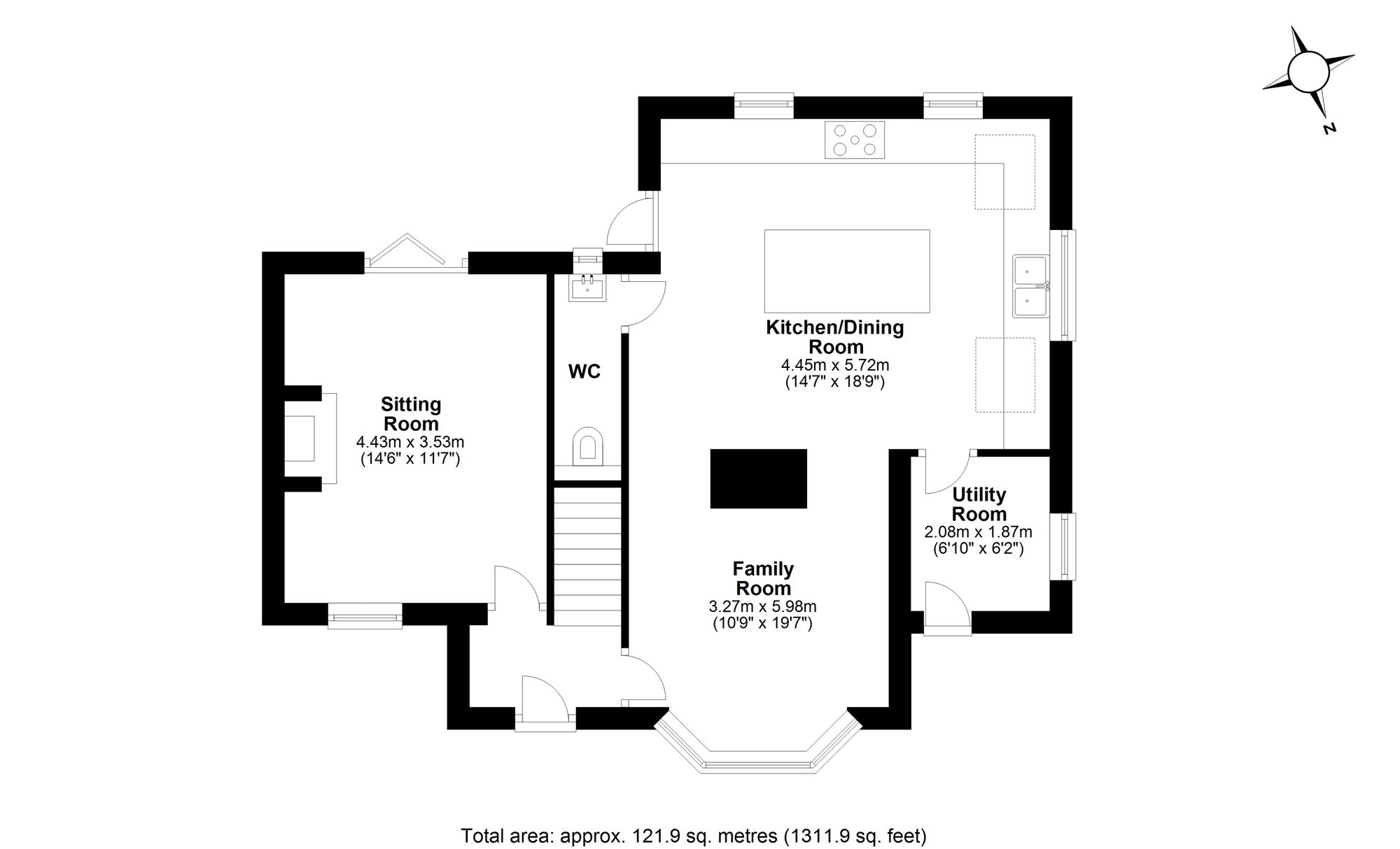 Clifton Elvaston Park Road, Hexham floorplan