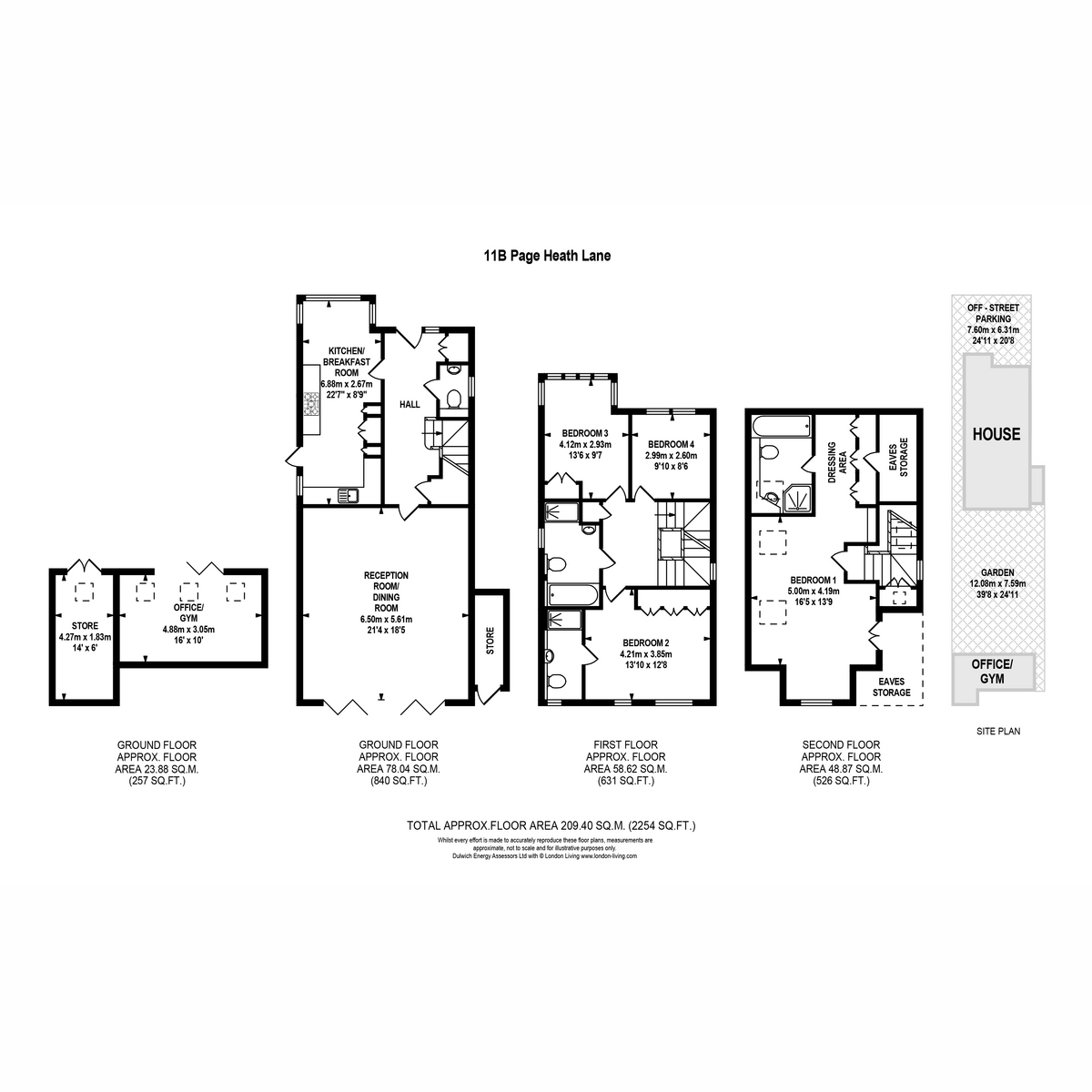 11b, Page Heath Lane, Bromley floorplan