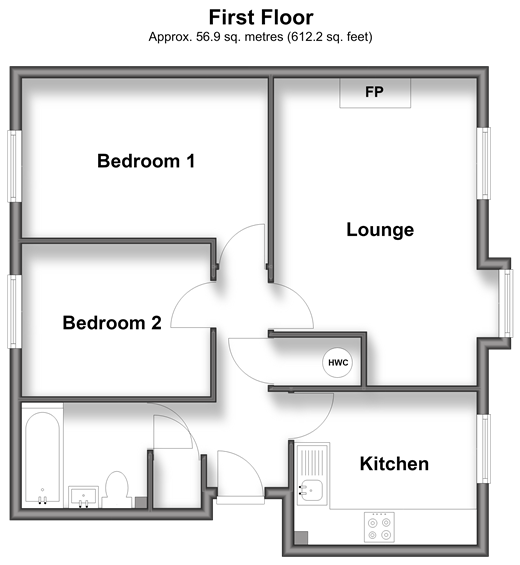 Henbit Close, Tadworth floorplan