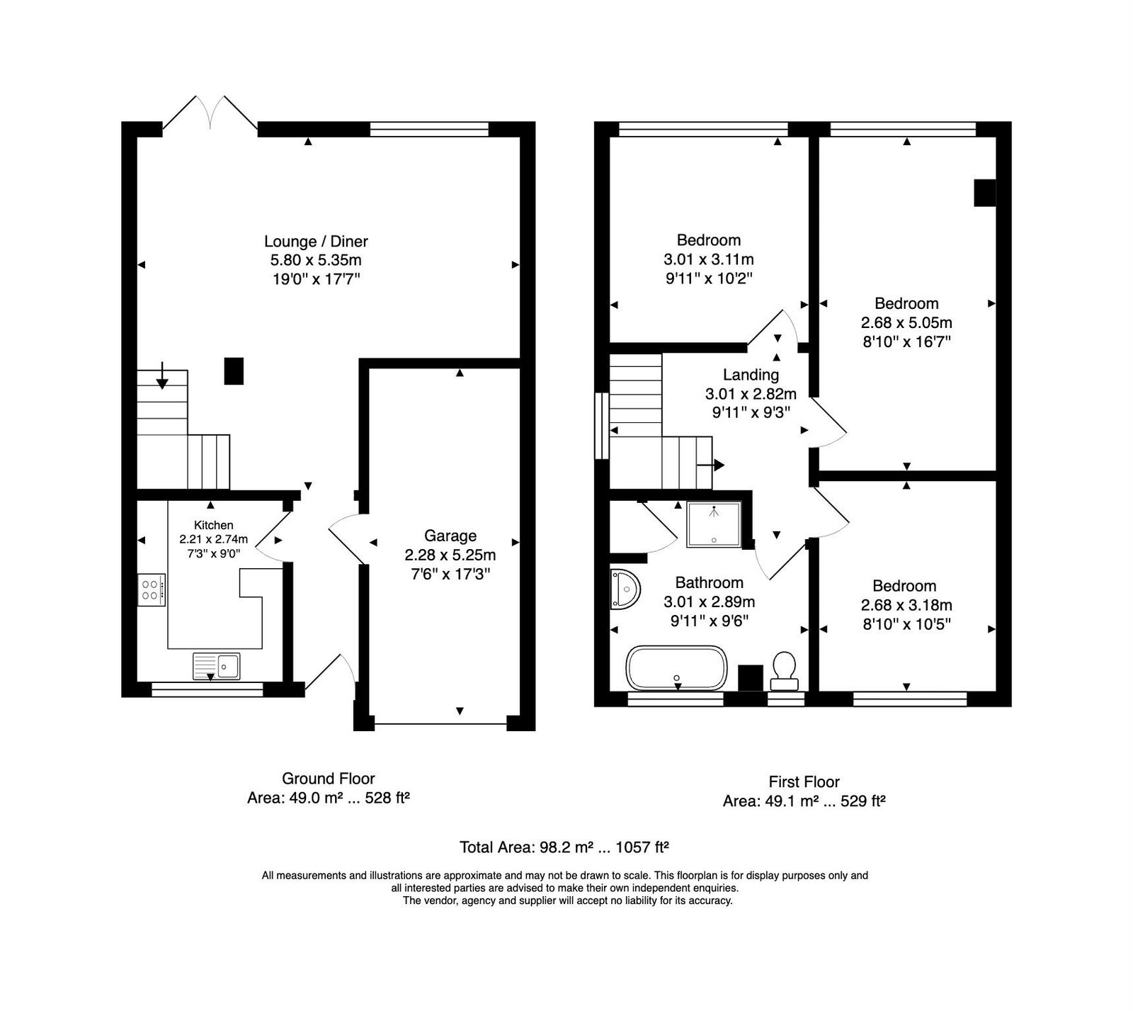 42, Langham Drive, Leicester floorplan