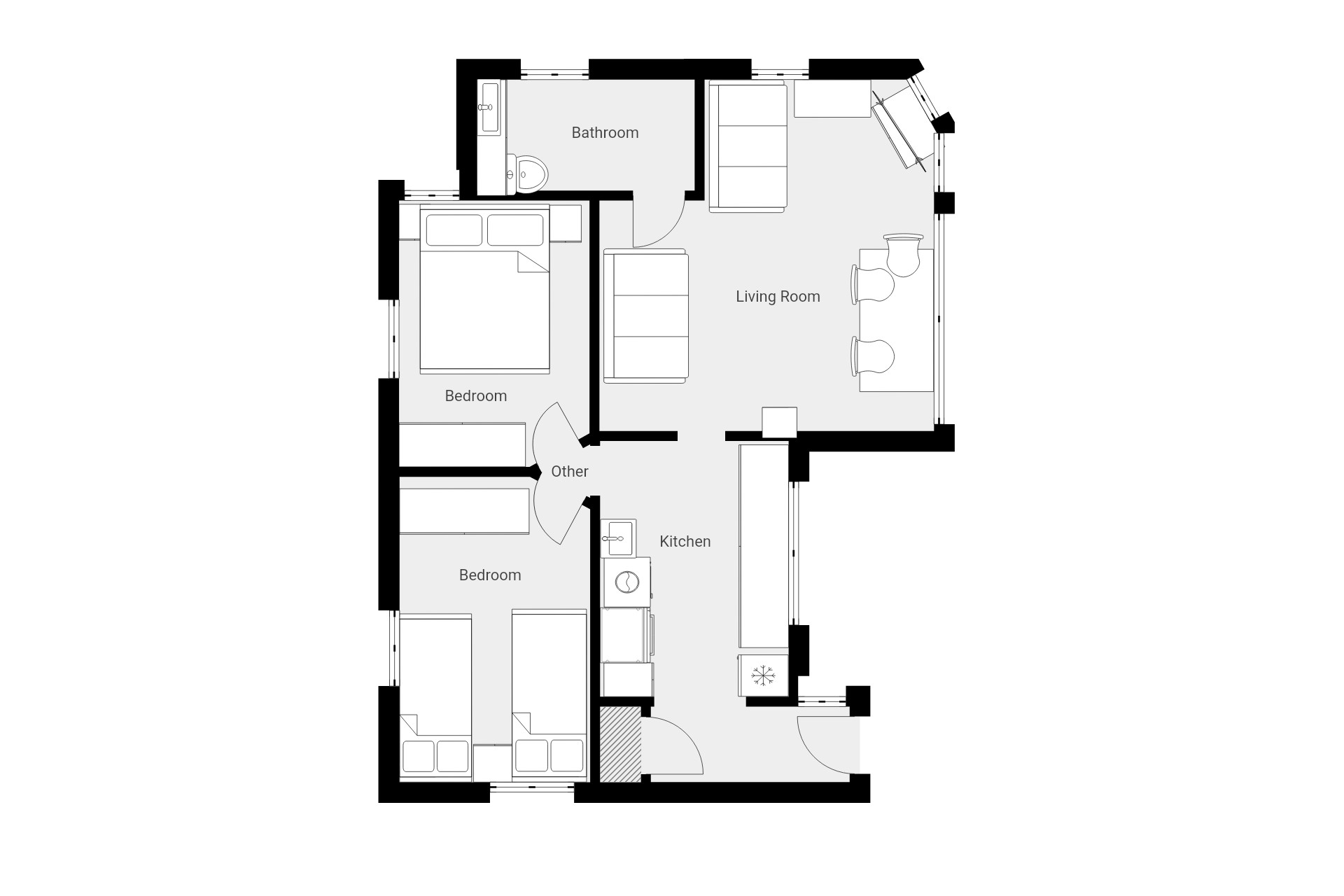 87, Gwithian Towans, Gwithian floorplan