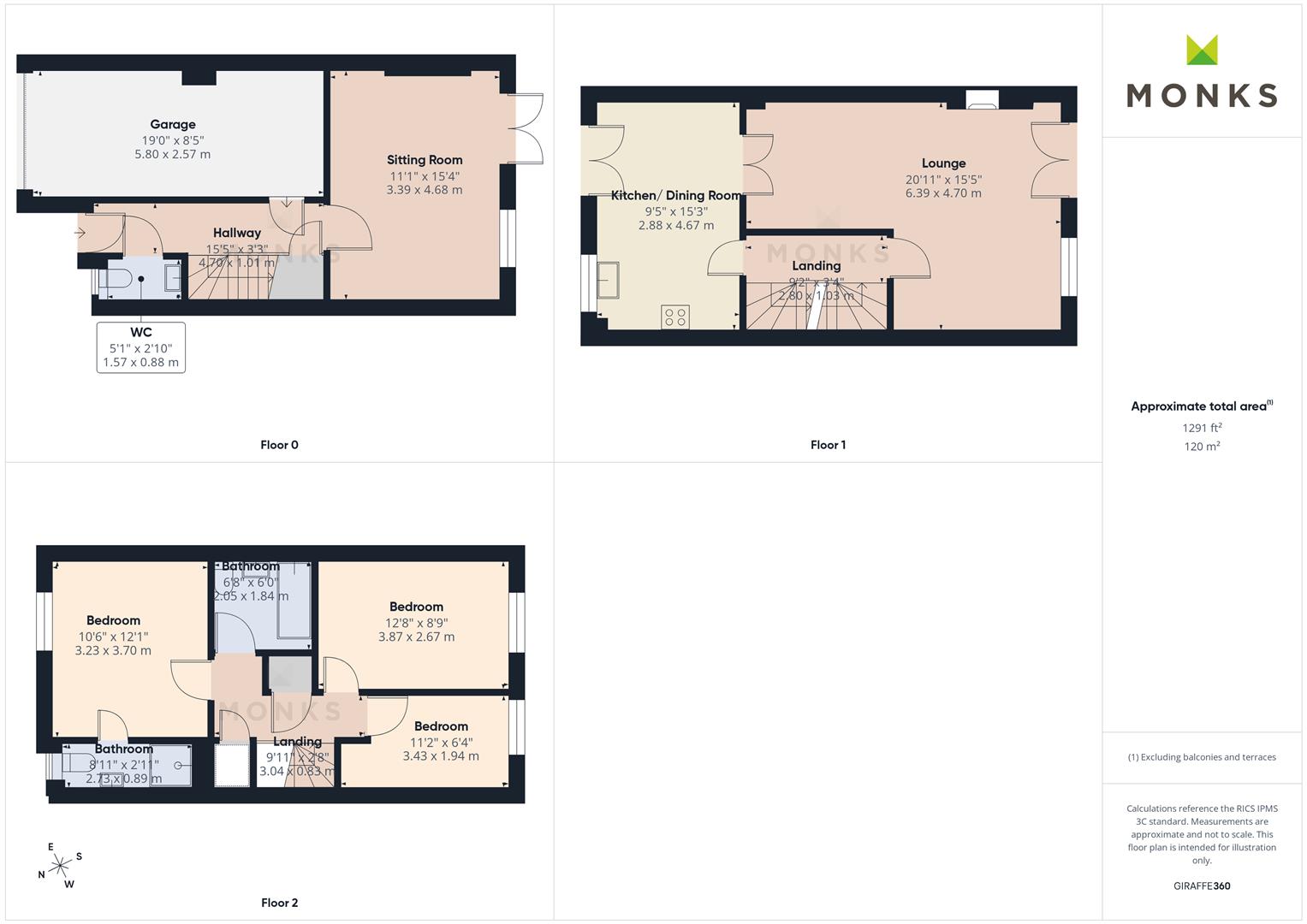 56, The Chestnuts, Shrewsbury floorplan