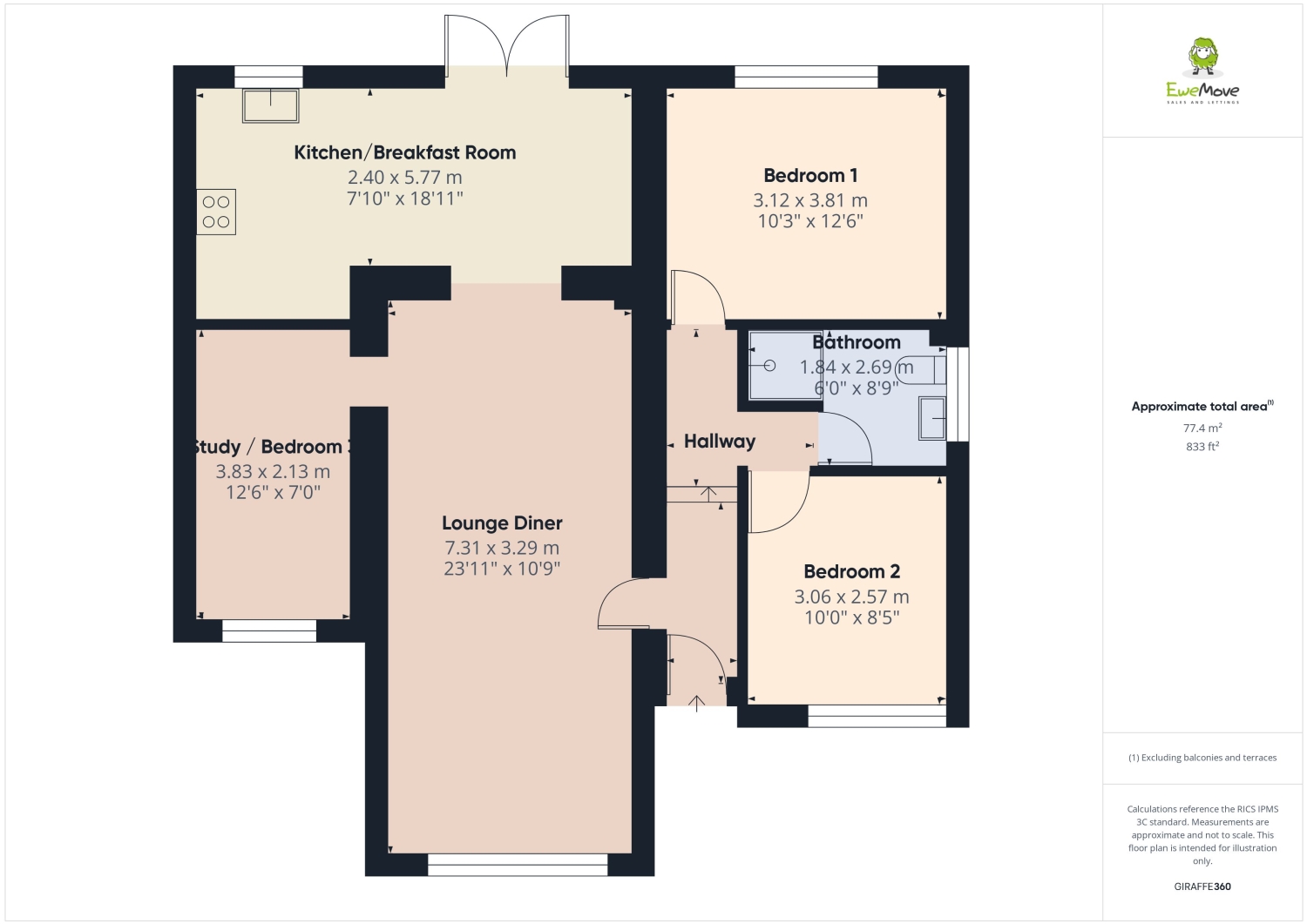 1, Chestnut Rise, Leighton Buzzard floorplan