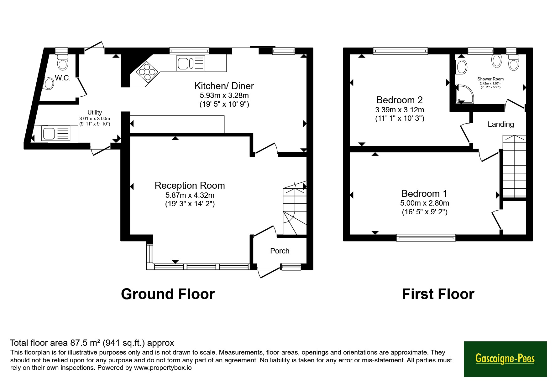 5, Holmwood Road, Chessington floorplan