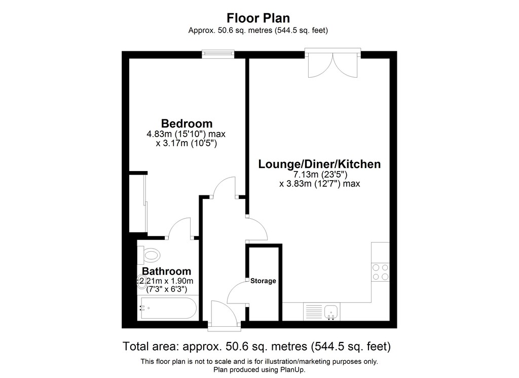 Apartment 178, Postbox, Birmingham floorplan
