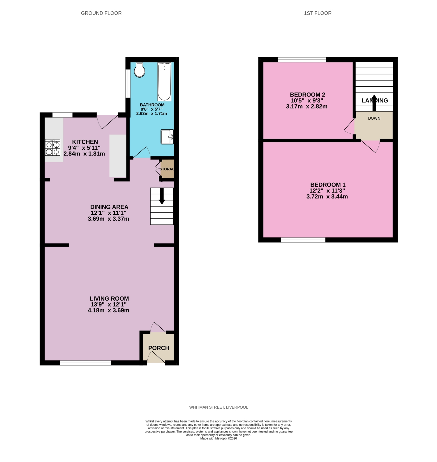 37, Whitman Street, Liverpool floorplan