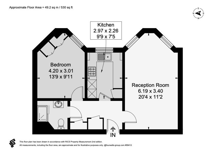 Flat 18 Heathside, 562, Finchley Road, London floorplan