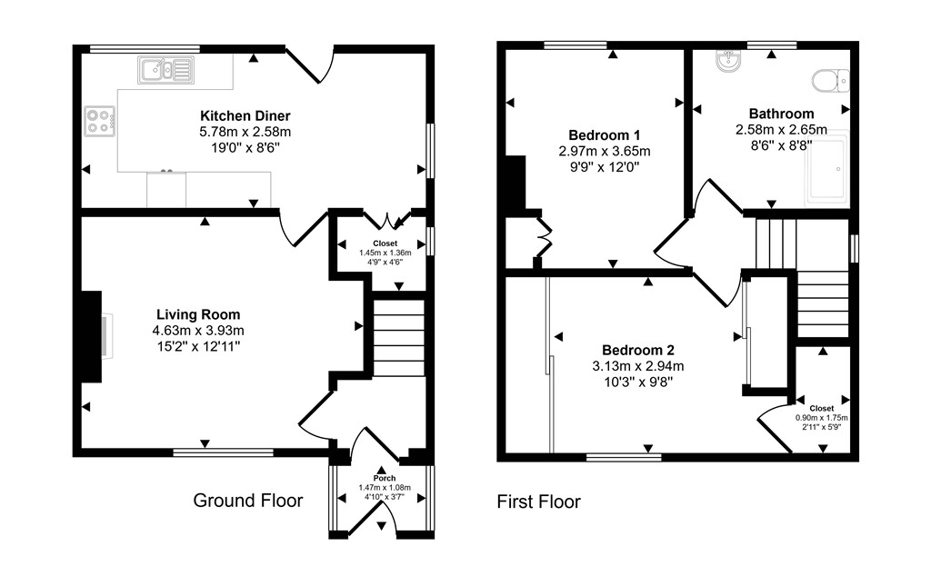 34, Windermere Road, STOCKTON-ON-TEES floorplan