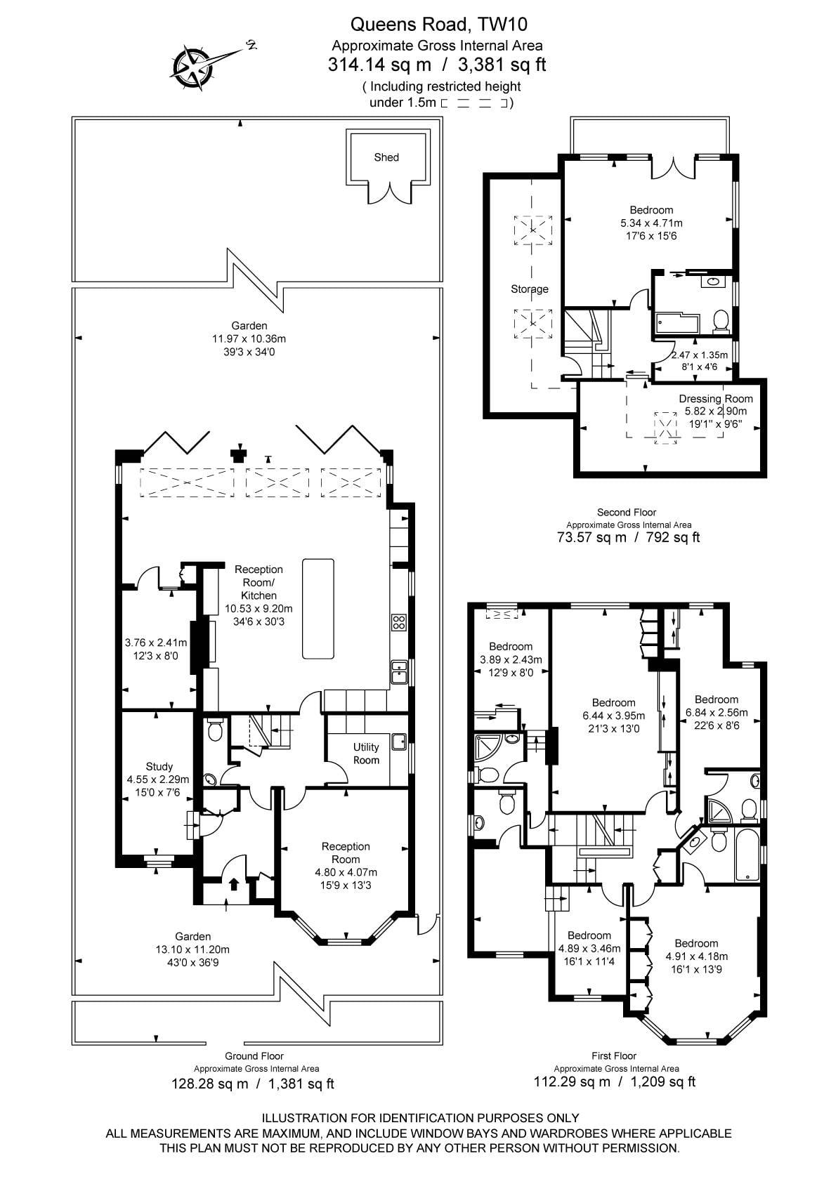 133, Queens Road, Richmond floorplan