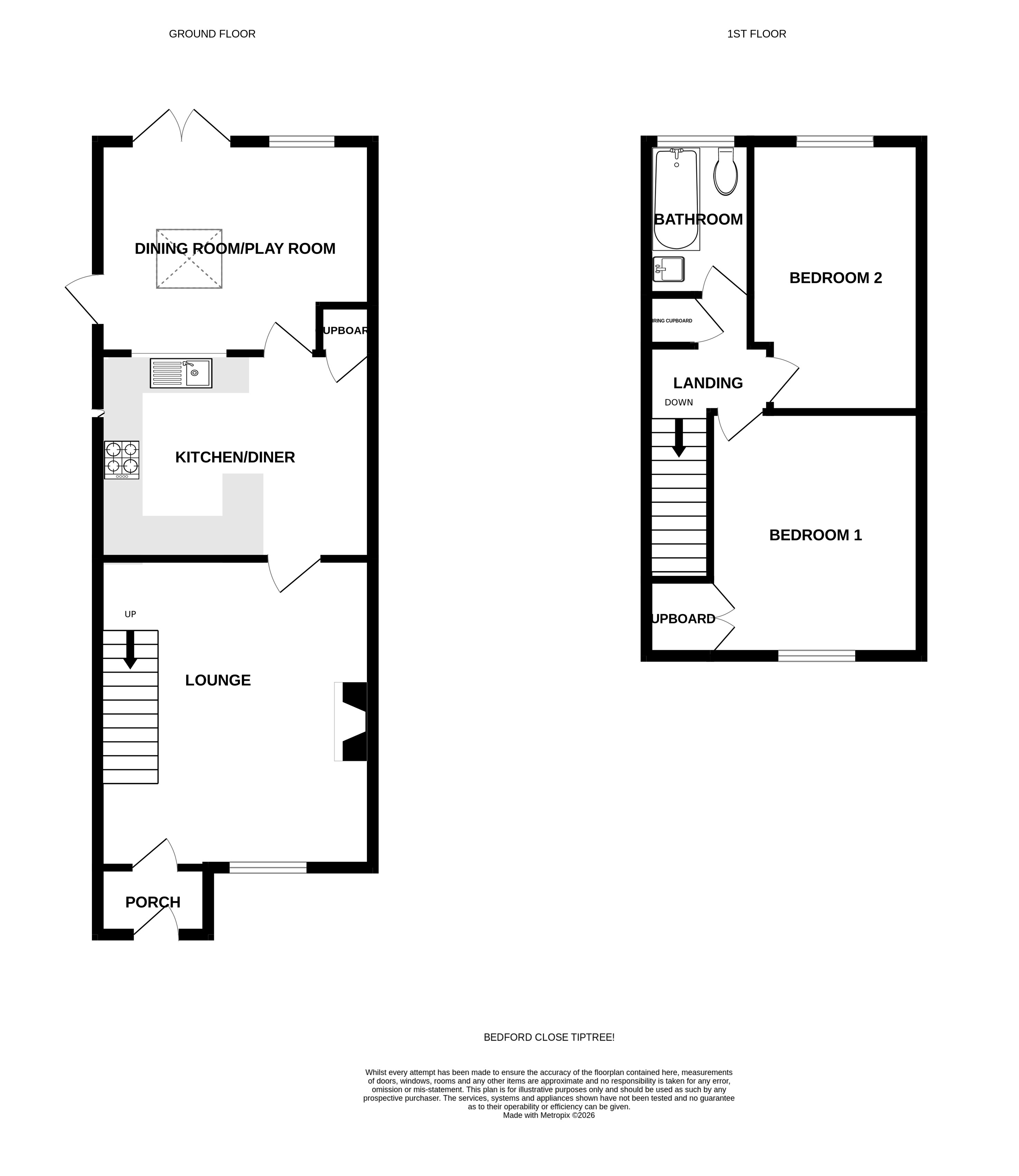 Bedford Close, Colchester floorplan
