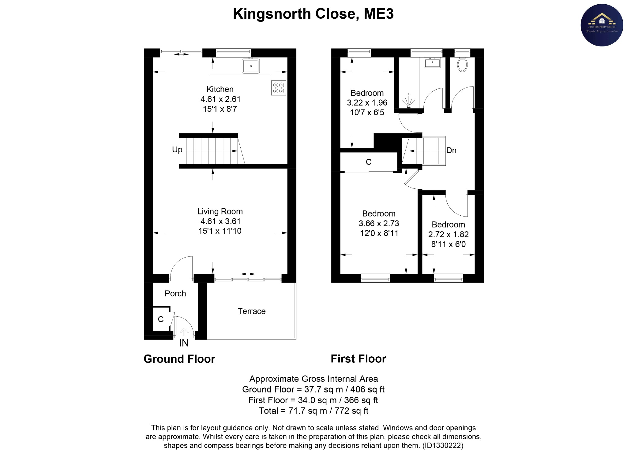6 Kingsnorth Close, Hoo, Kent floorplan