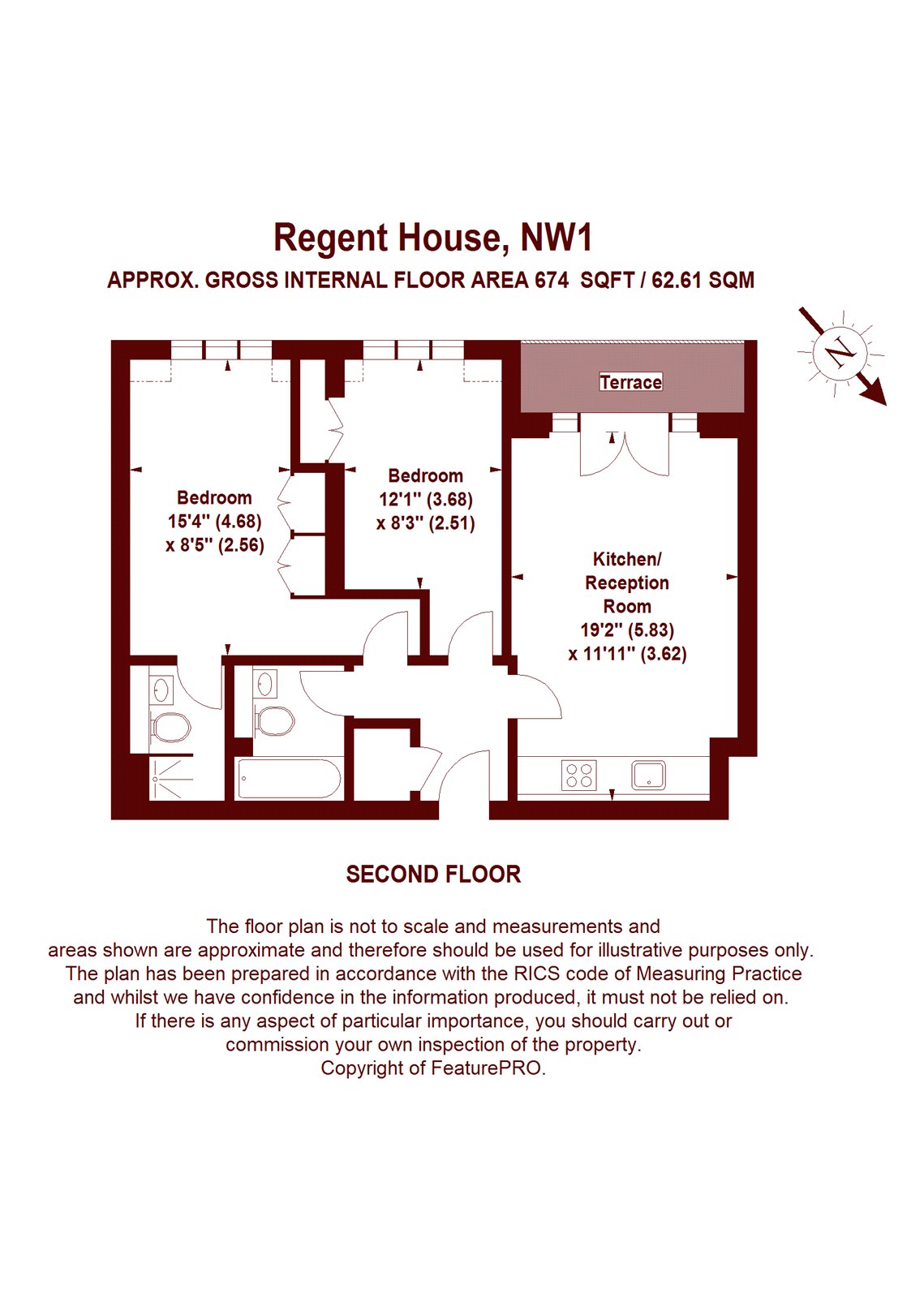 2 Bedrooms Flat for sale in Regent House, 1-6 Pratt Mews, London NW1