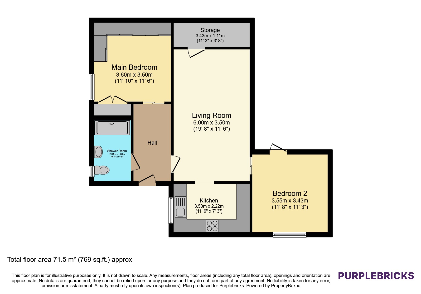 17, Pendle Court, Bolton floorplan