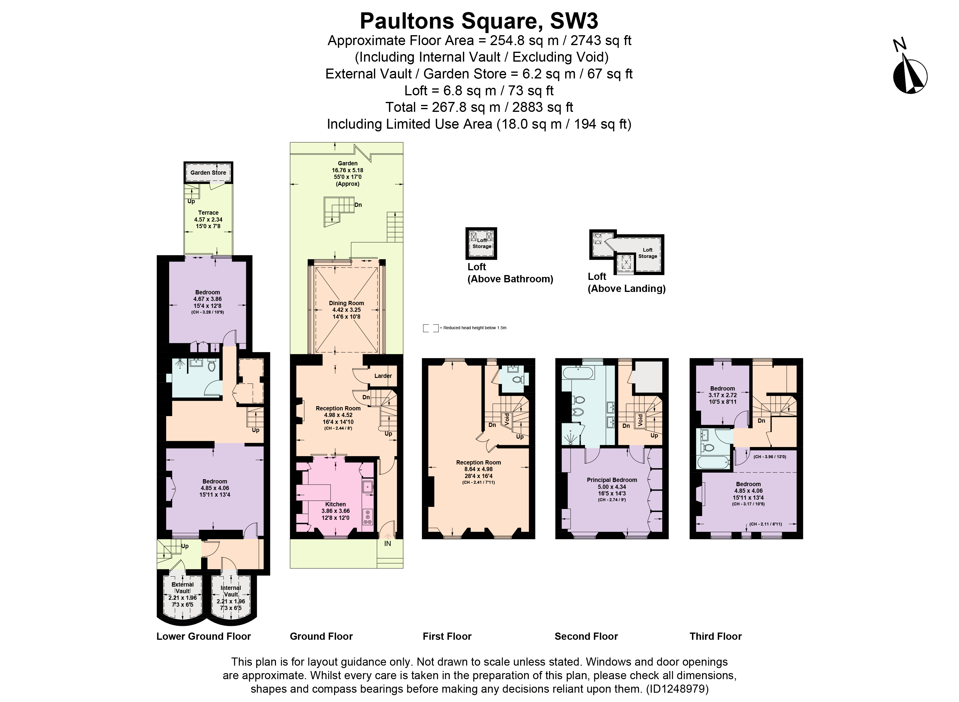 45, Paultons Square, London floorplan