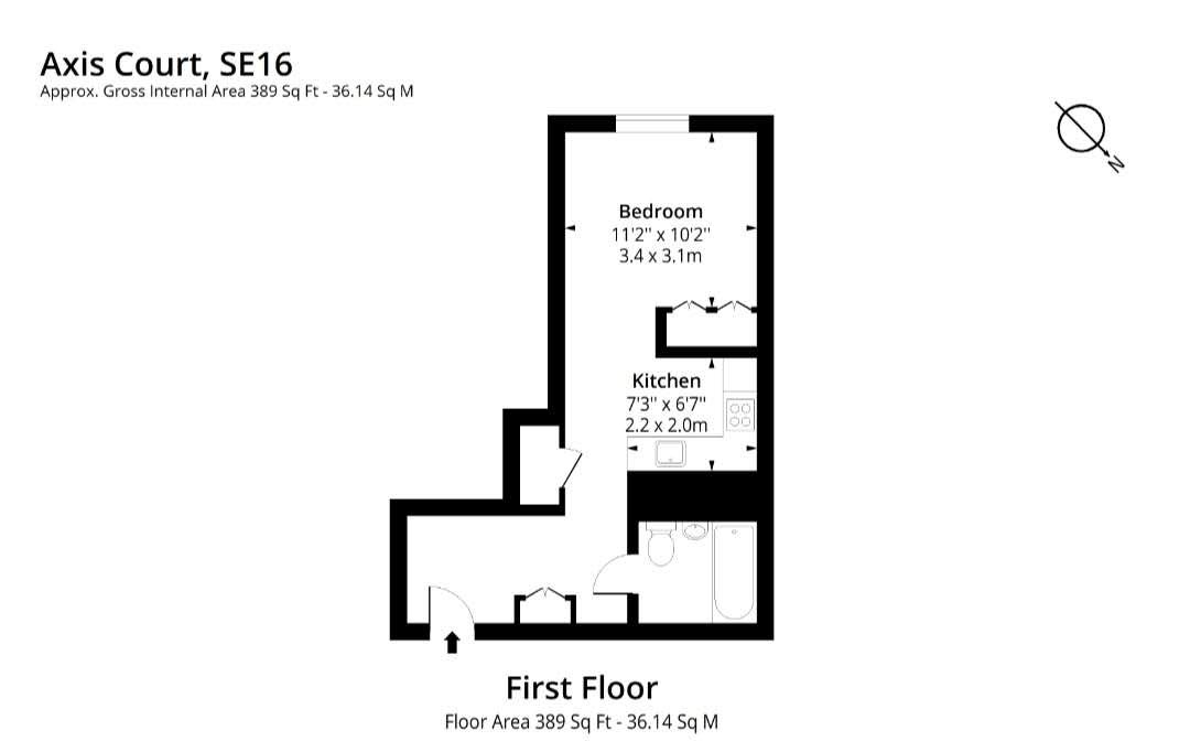 Flat 11, Axis Court, London floorplan