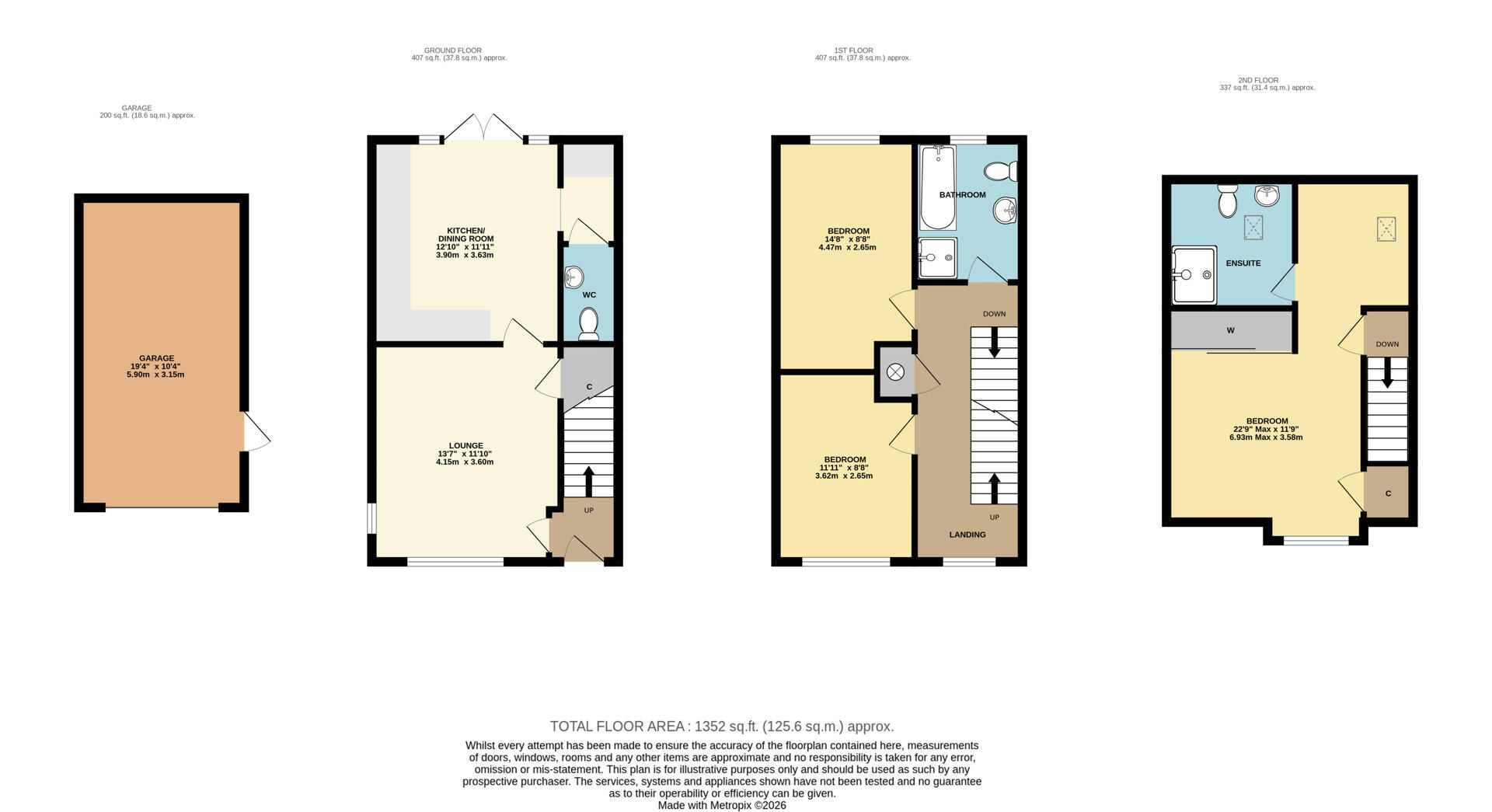18, Cox Crescent, Long Itchington floorplan