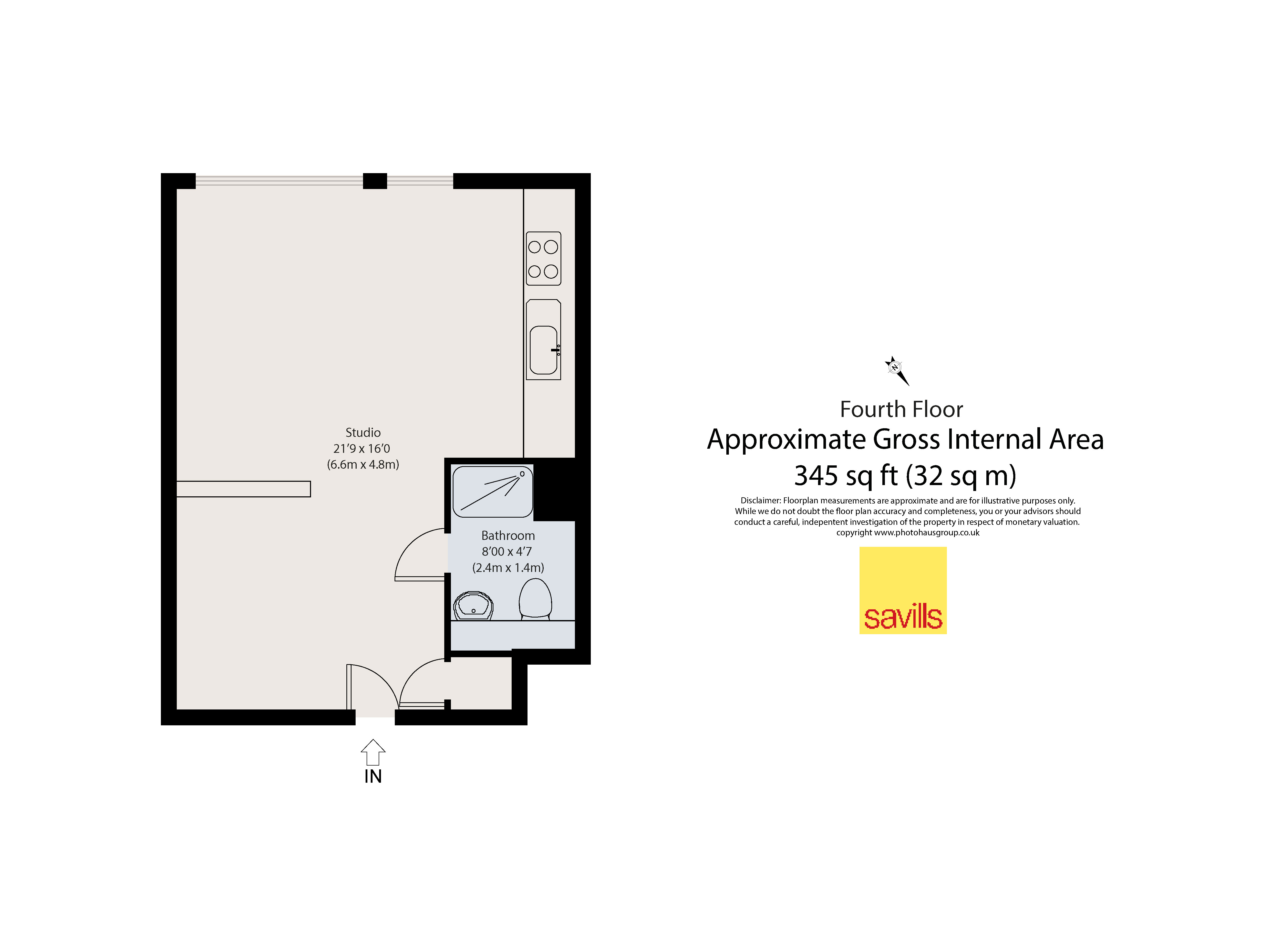 444, 12 Baltimore Wharf, London floorplan