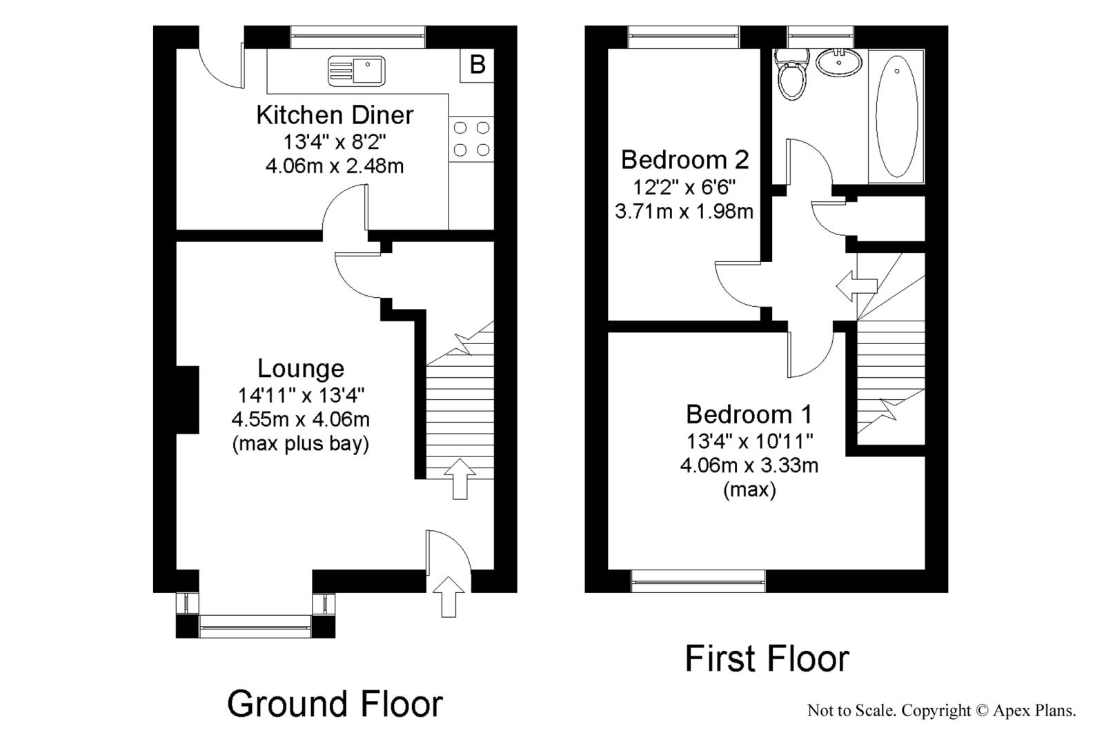 2 Bedrooms Semi-detached house to rent in St. James Mews, Leeds LS12