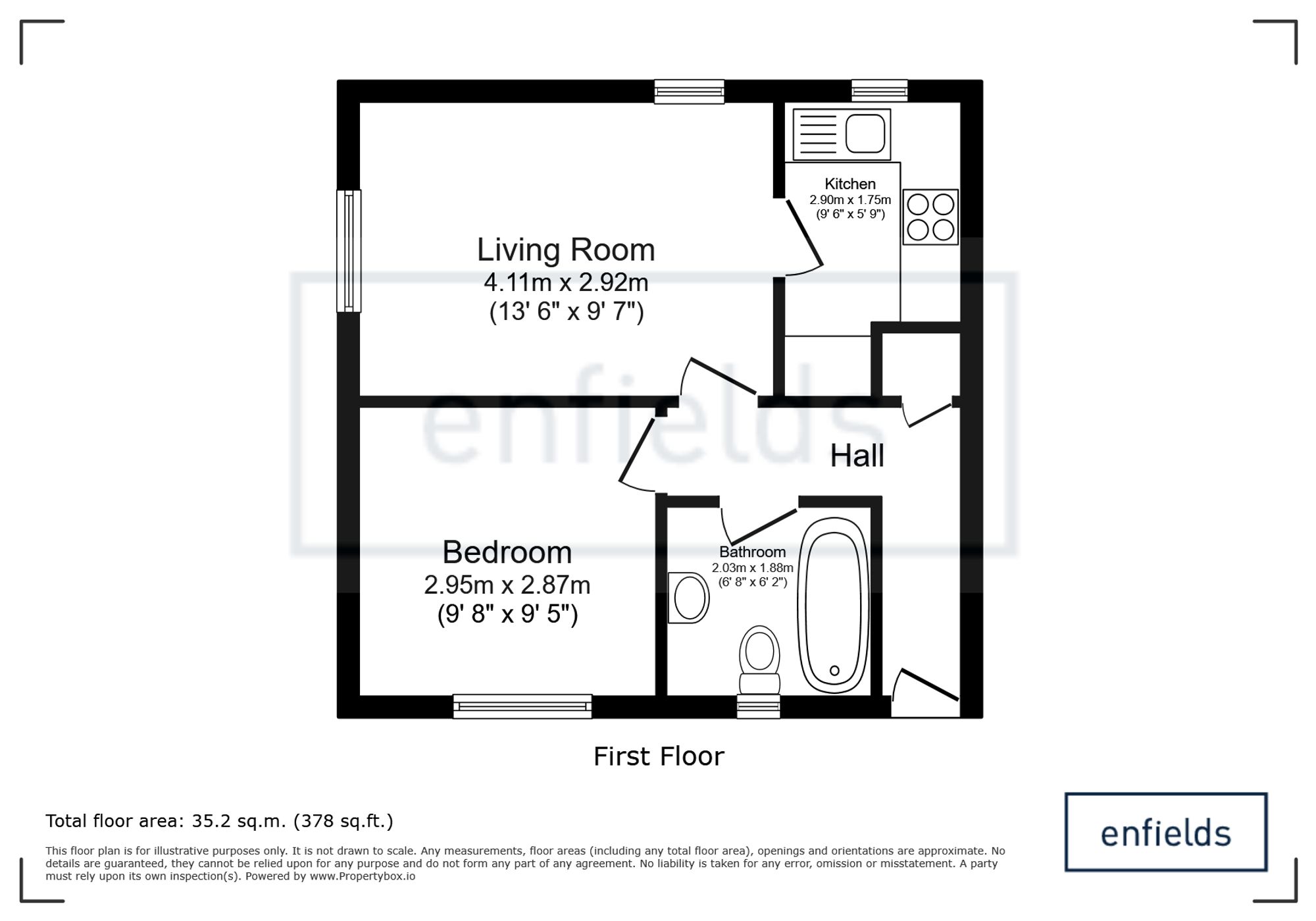 Flat G, Araby Court, Southampton floorplan