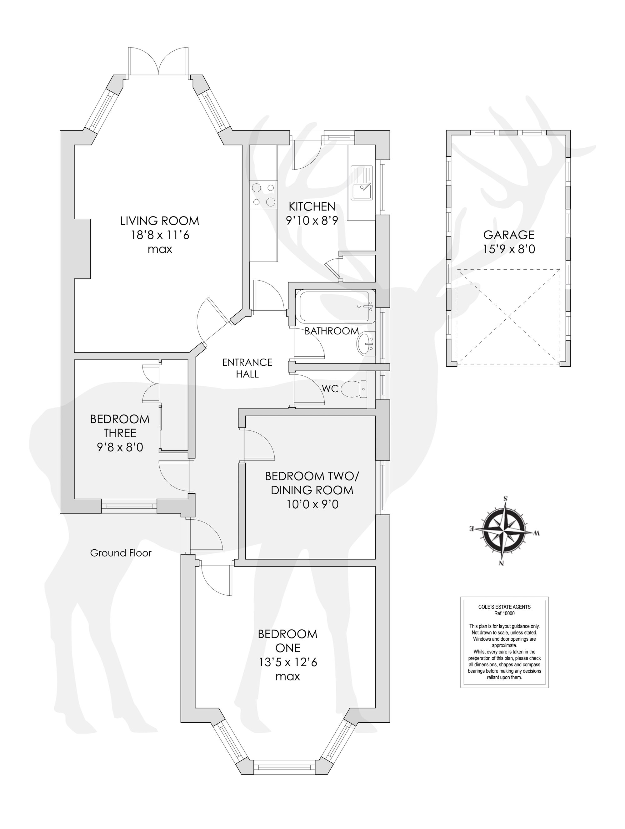 Heathcote Drive, East Grinstead RH19, 3 bedroom semidetached bungalow