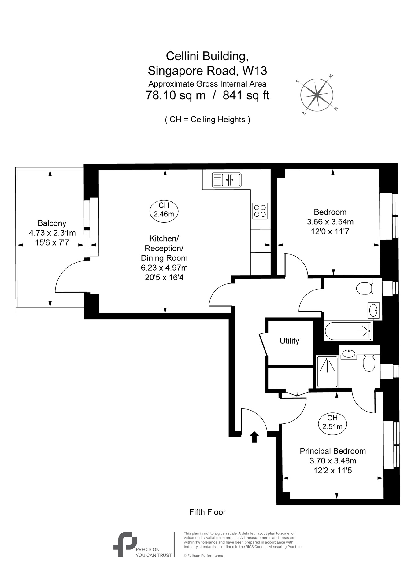 22 Cellini Building, Ealing floorplan
