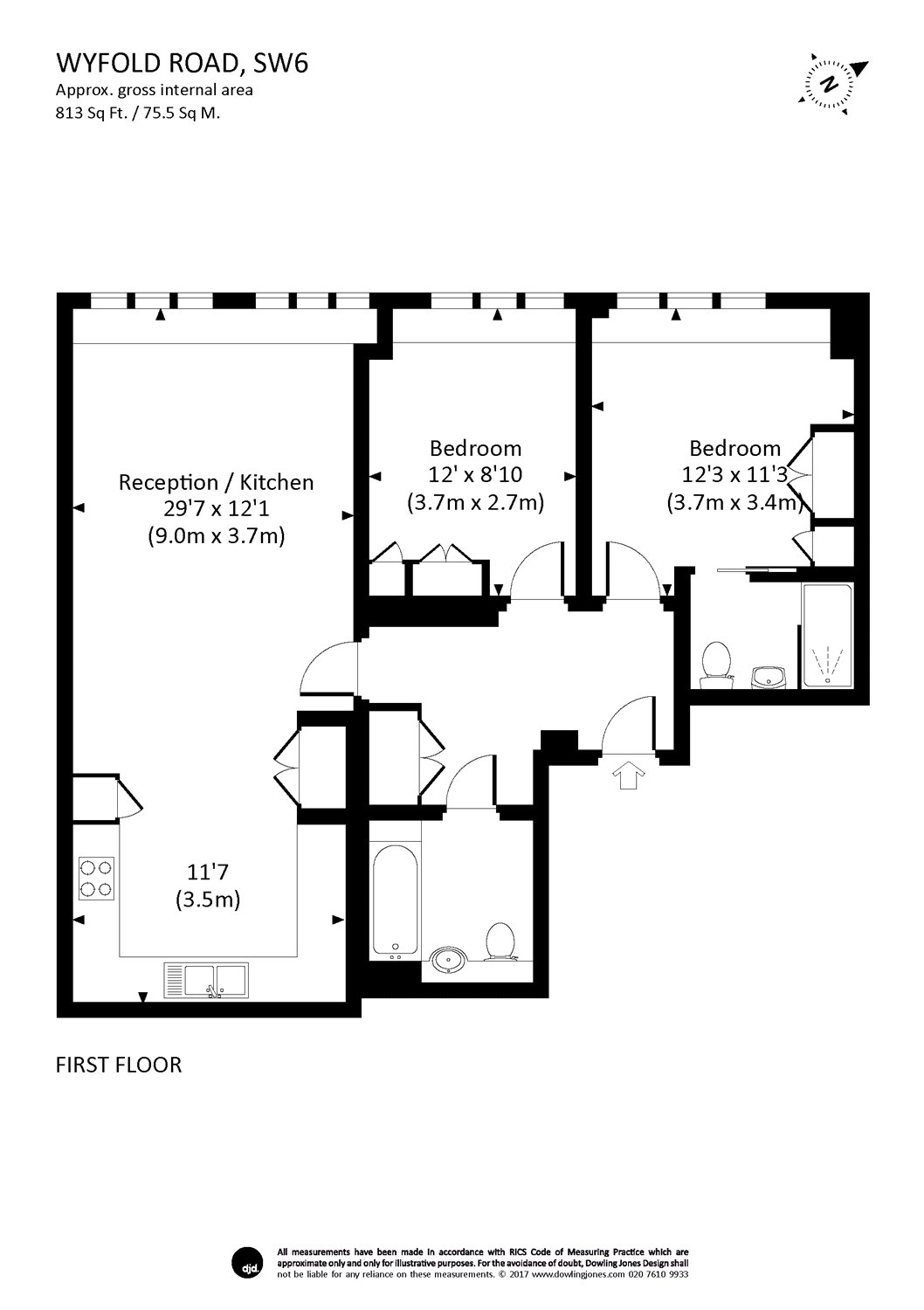 2 Bedrooms Flat to rent in Wyfold Road, Munster Village, Fulham, London SW6