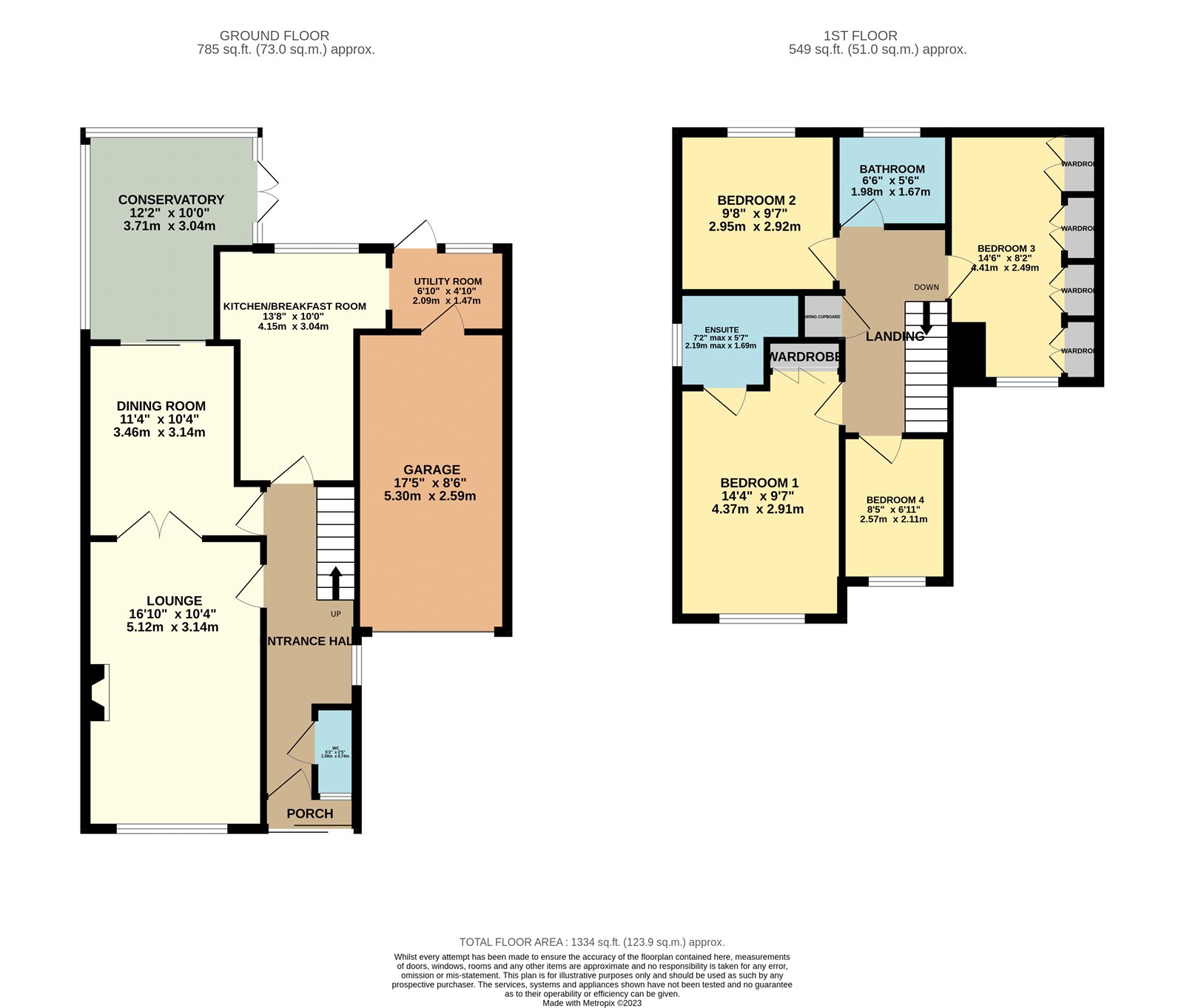 7, Wiseman Close, Bedfordshire floorplan