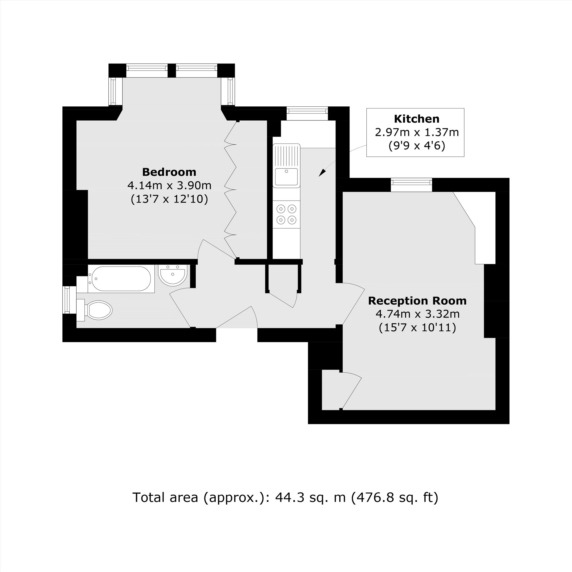 4B, Mount Park Road, London floorplan