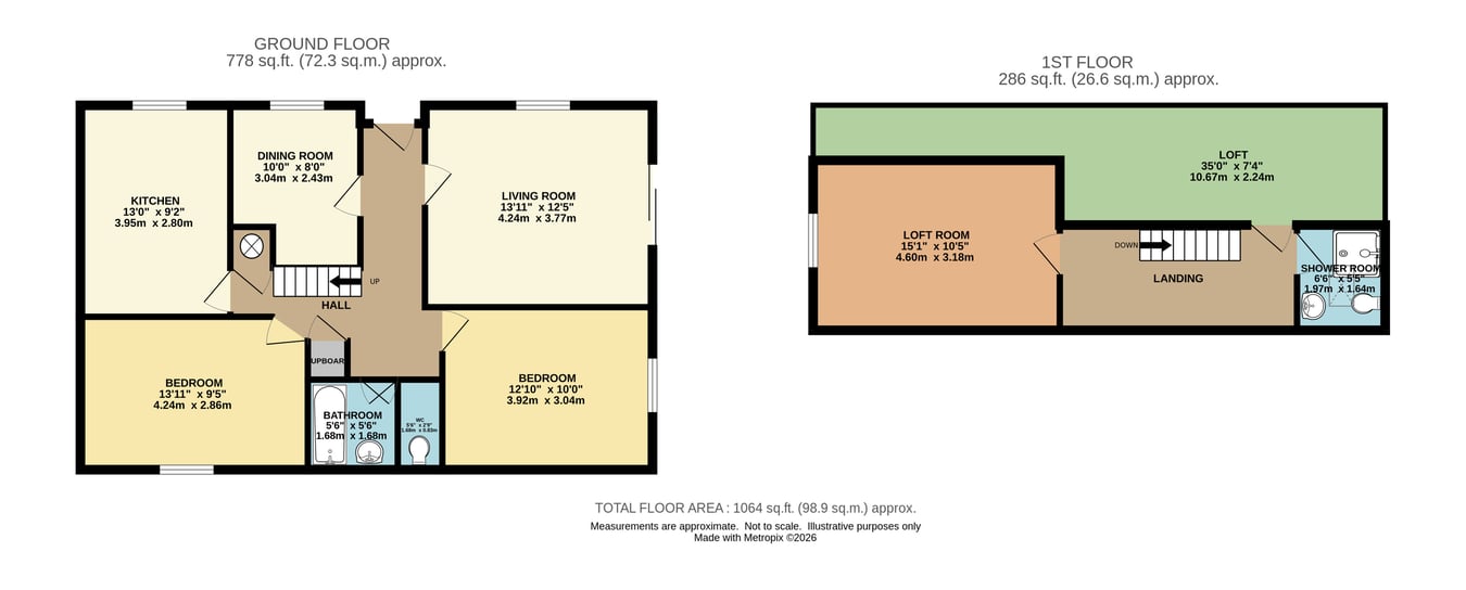 1, Sandy Close, Wimborne floorplan