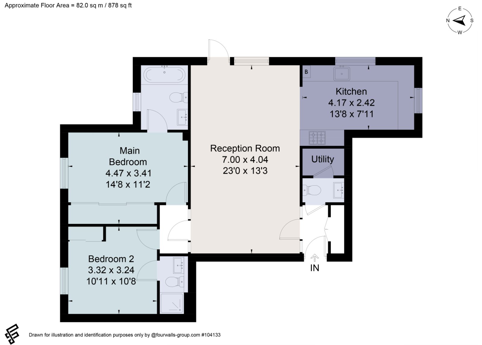 Flat 3, 79, The Park, Gloucestershire floorplan