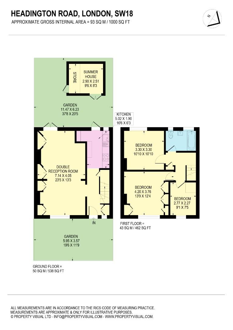 Headington Road, London SW18, 3 bedroom terraced house for sale
