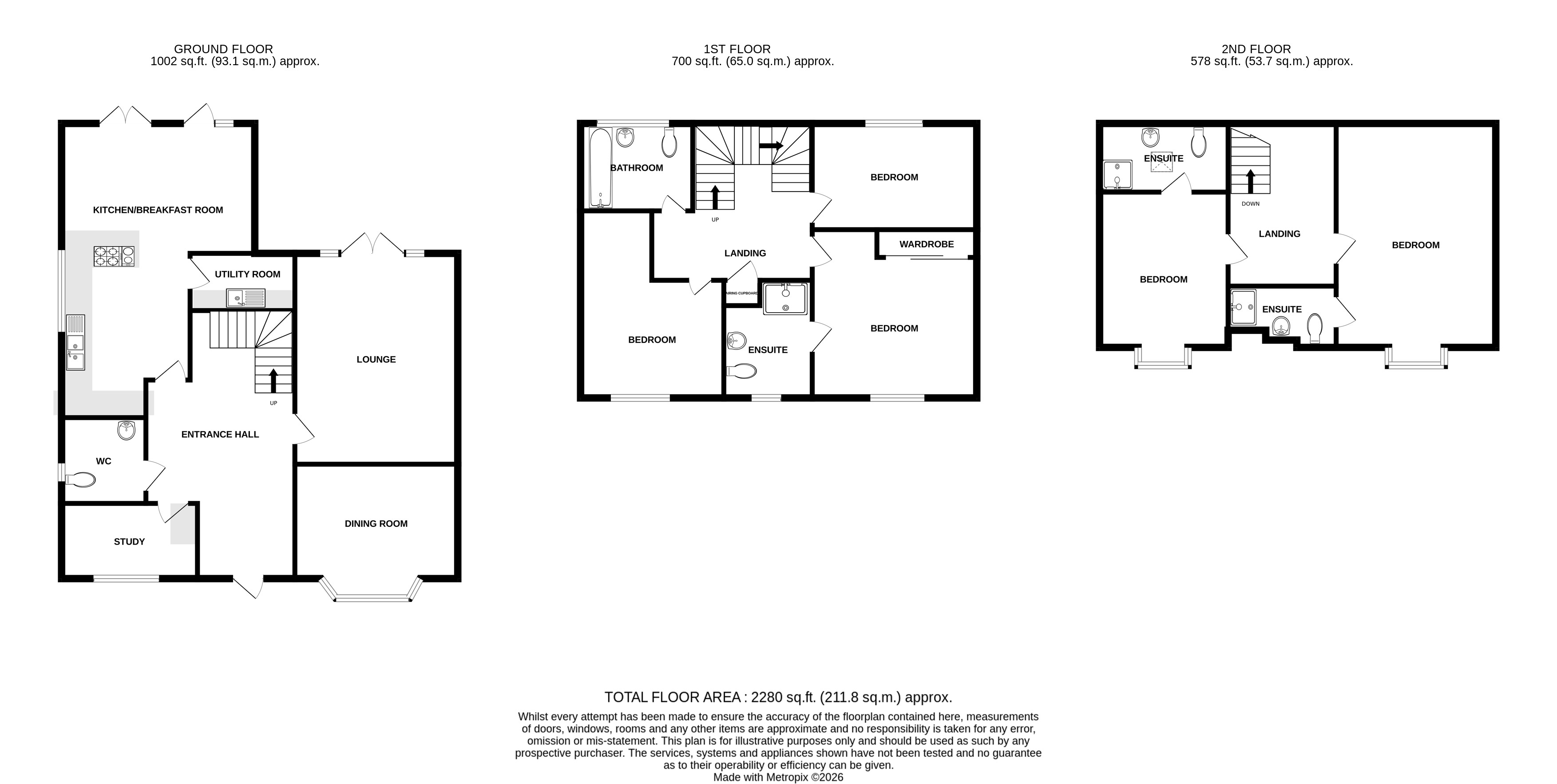 12, Bokhara Close, Colchester floorplan