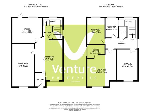 11, Ridgewood Close, Darlington floorplan